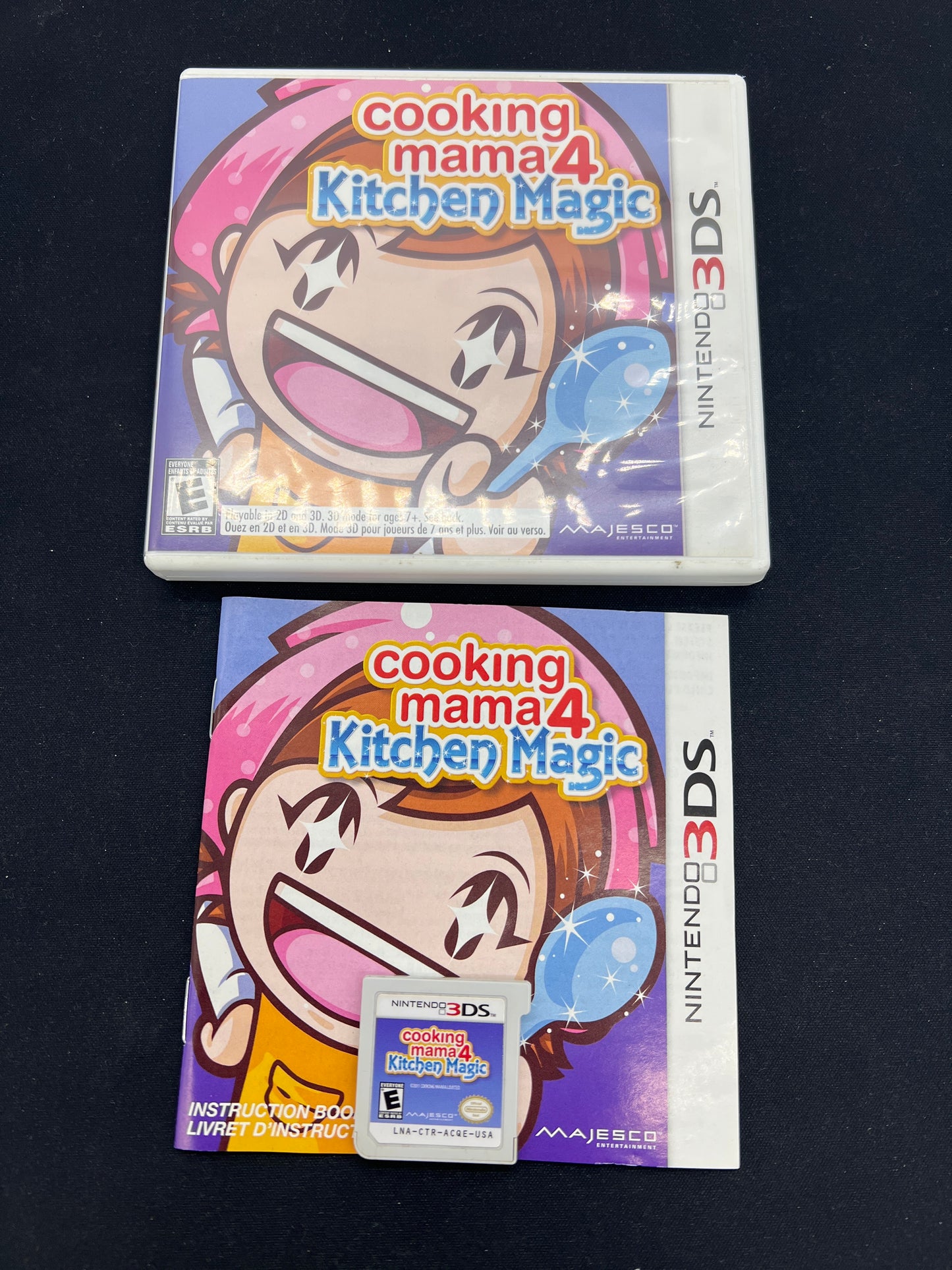 Auction Lot 67: 3DS Video Game Cooking Mama Kitchen Magic CIB