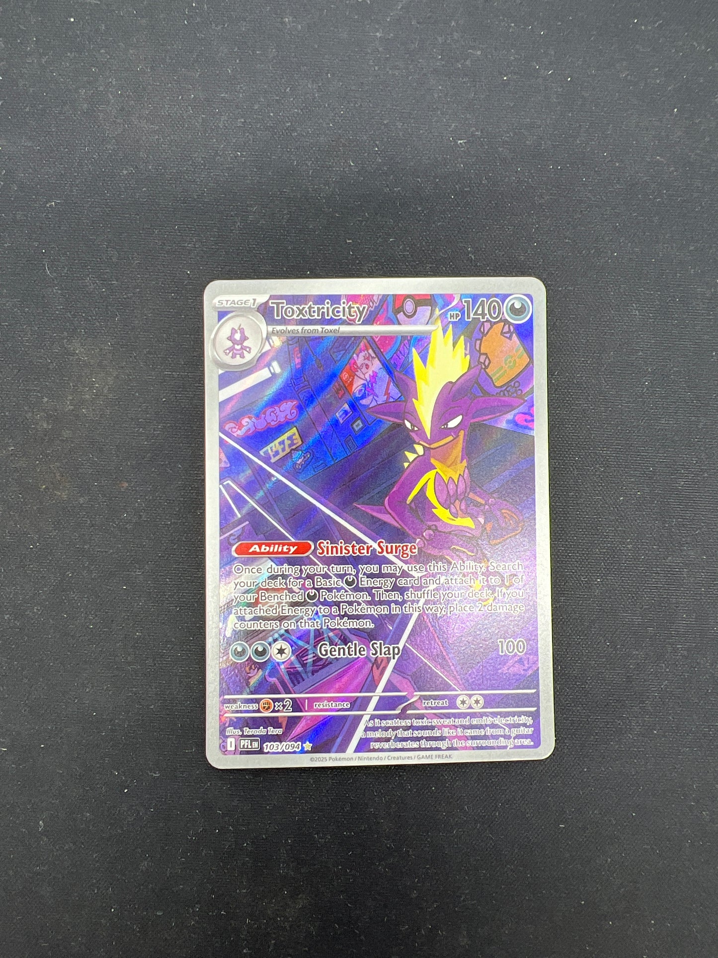 Auction Lot 22: Pokemon Cards Toxtricity Illustration Rare Phantasmal Flames Conditions Vary