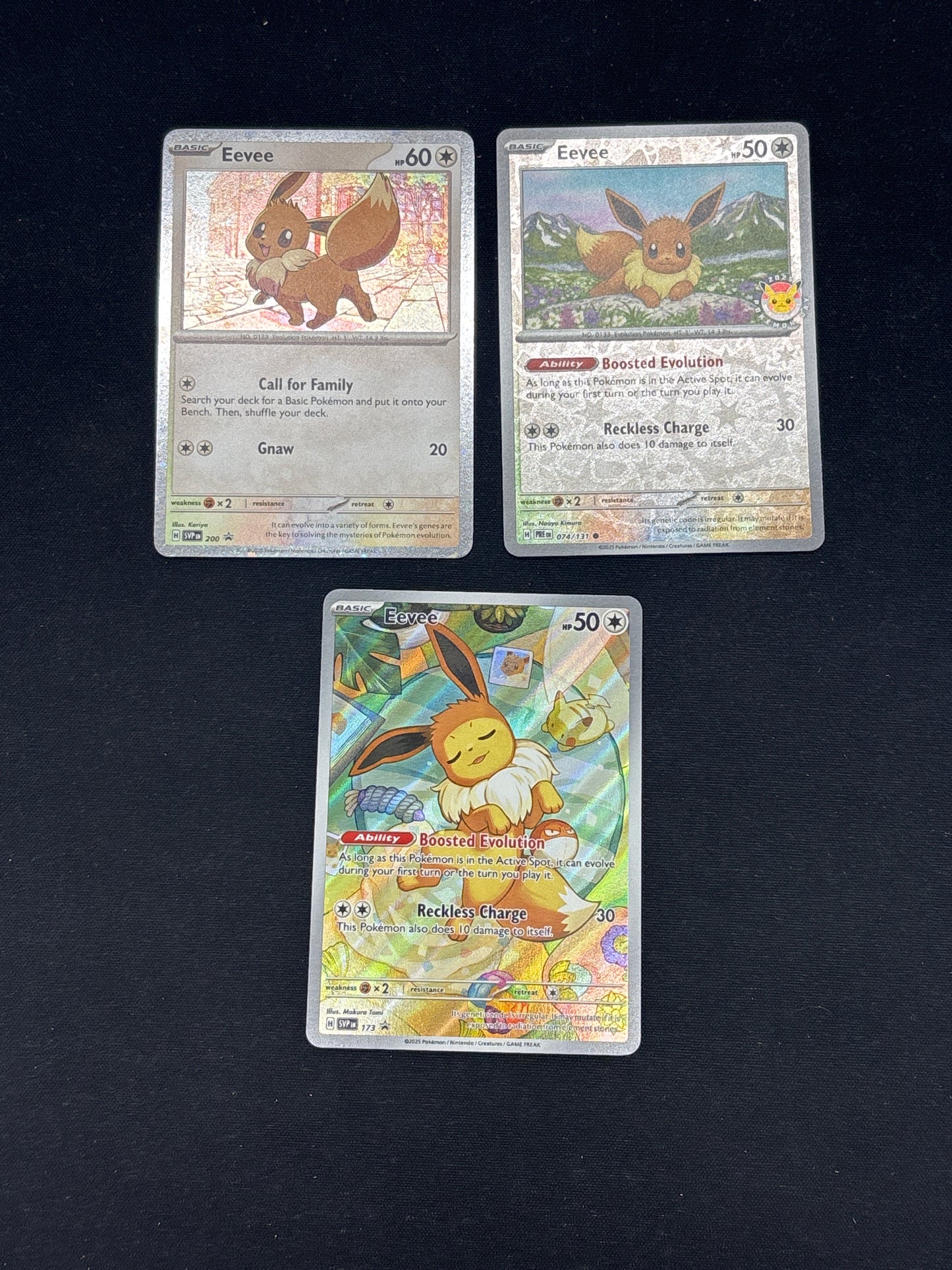 Auction Lot 5: Pokemon Cards SV Eevee Promo Card Lot Condition Vary