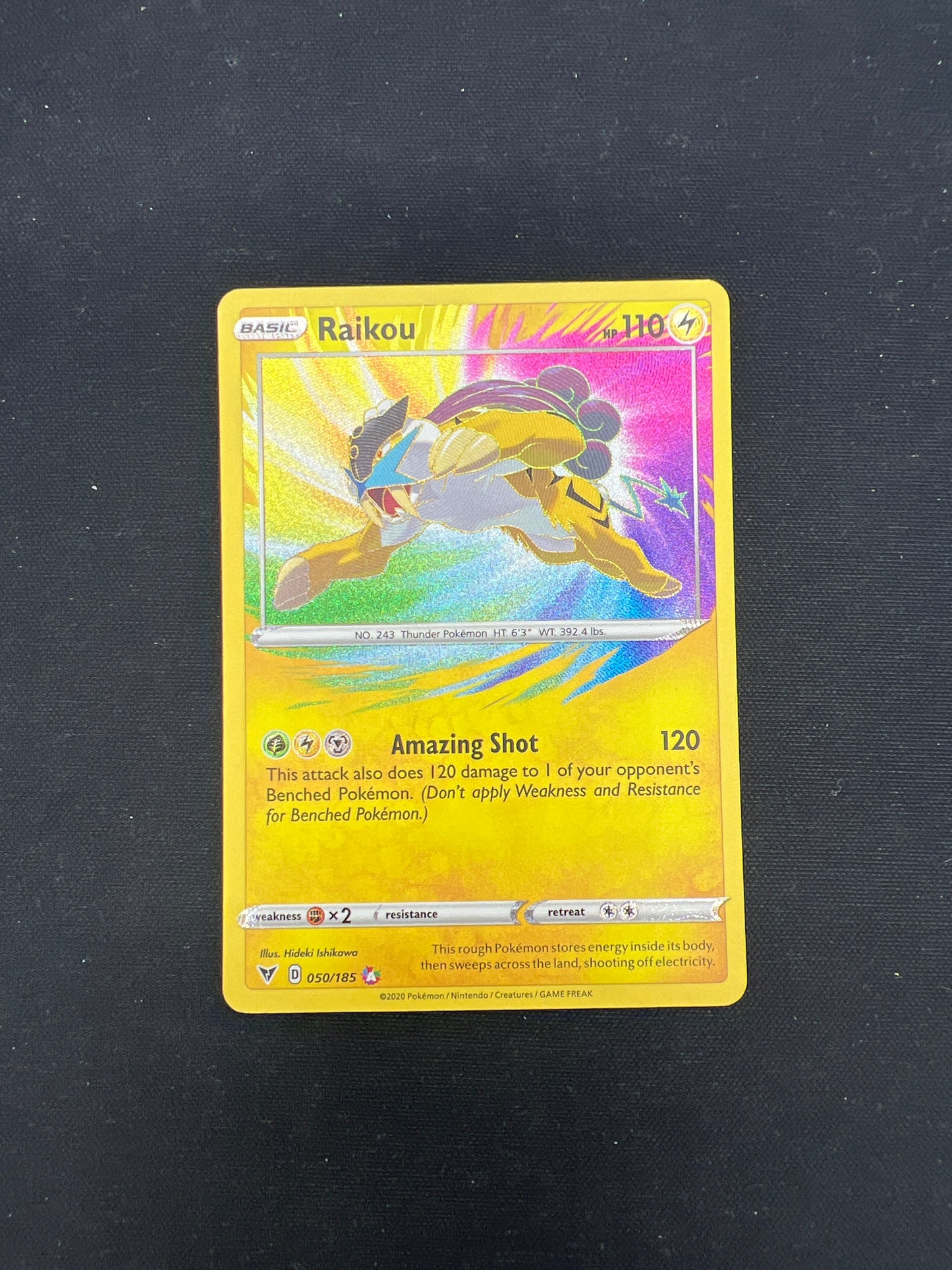 Auction Lot 265: Pokemon Cards Amazing Rare Raikou Conditions Vary