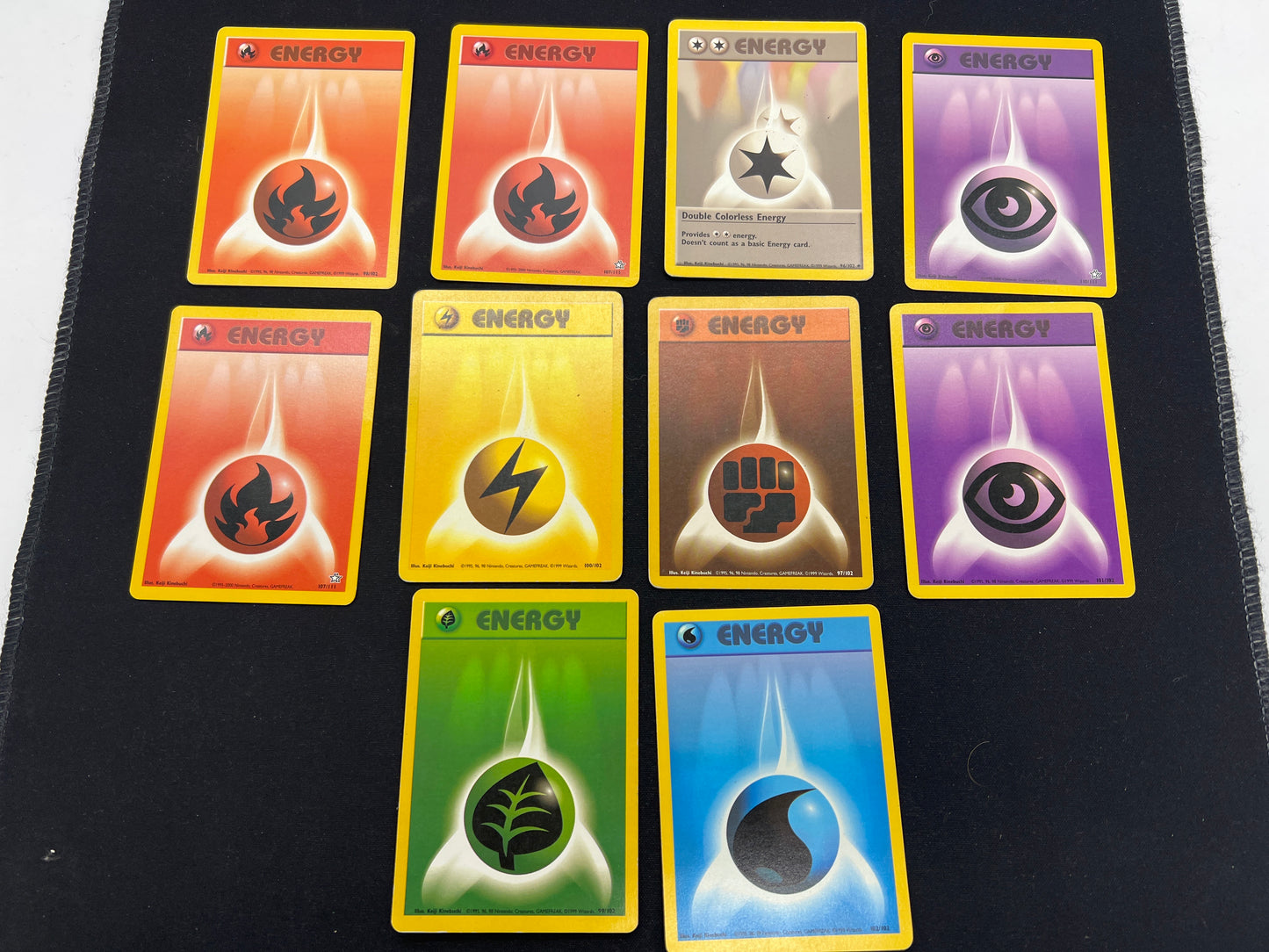 Auction Lot 3: Pokemon Cards WOTC Energy Card Lot Condition Vary