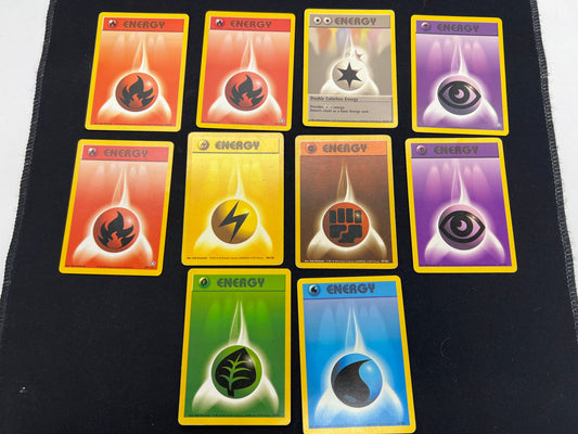 Auction Lot 3: Pokemon Cards WOTC Energy Card Lot Condition Vary