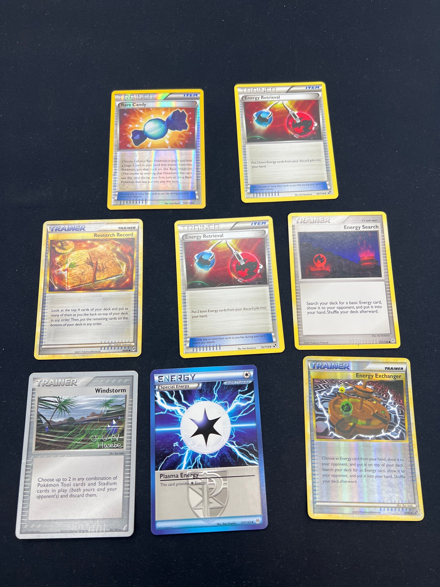 Auction Lot 141: Pokemon Cards Lot of 8 Mid Era Trainers Conditions Vary