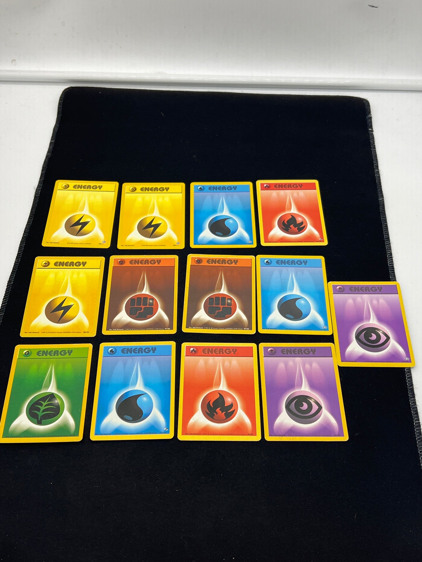 Auction Lot 117: Pokemon Cards Assorted Lot of 13 WOTC Energy Conditions Vary