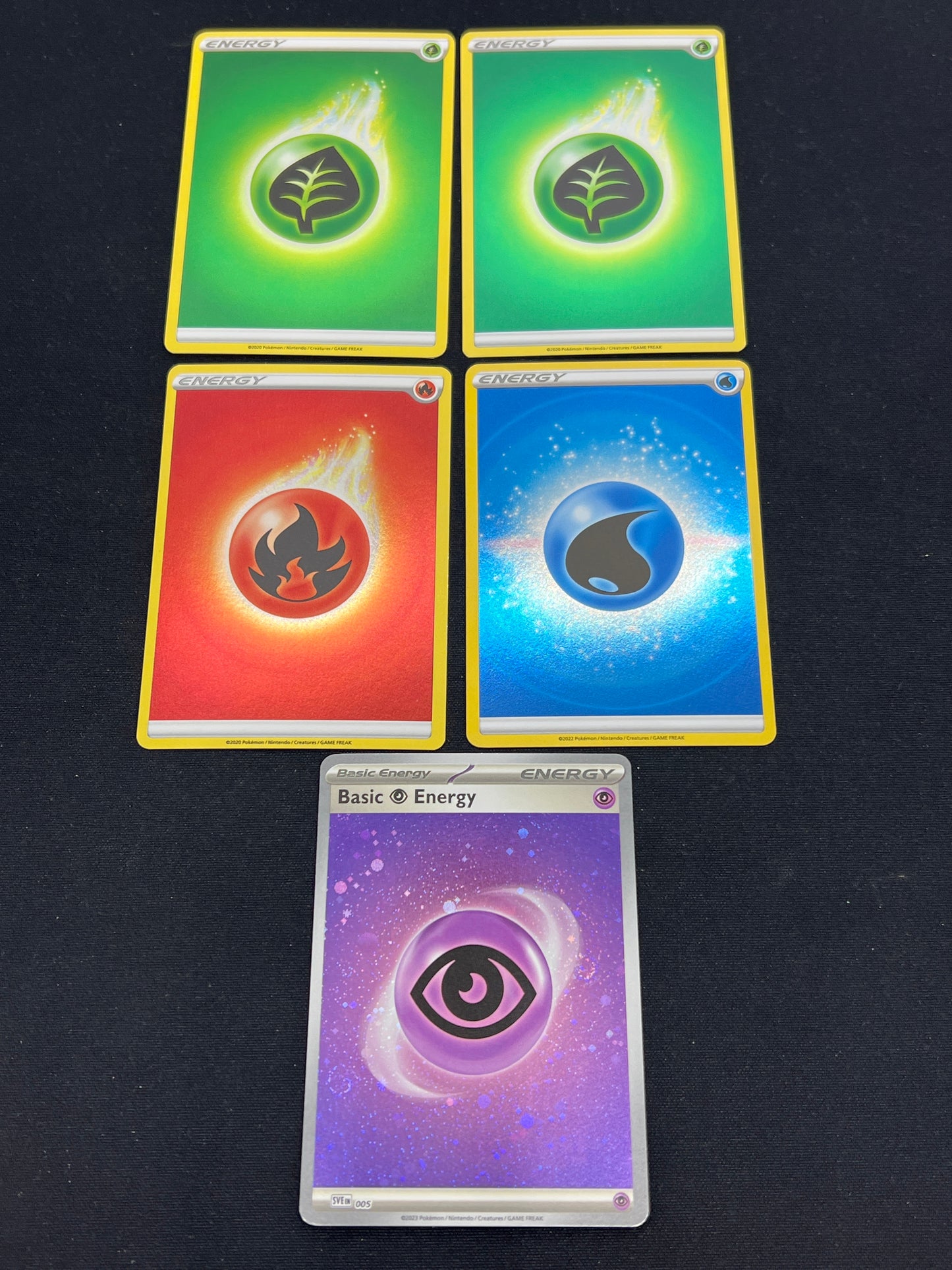 Auction Lot 31: Pokemon Cards Lot of 5 Holo Energy SWSH and SV Era Conditions Vary