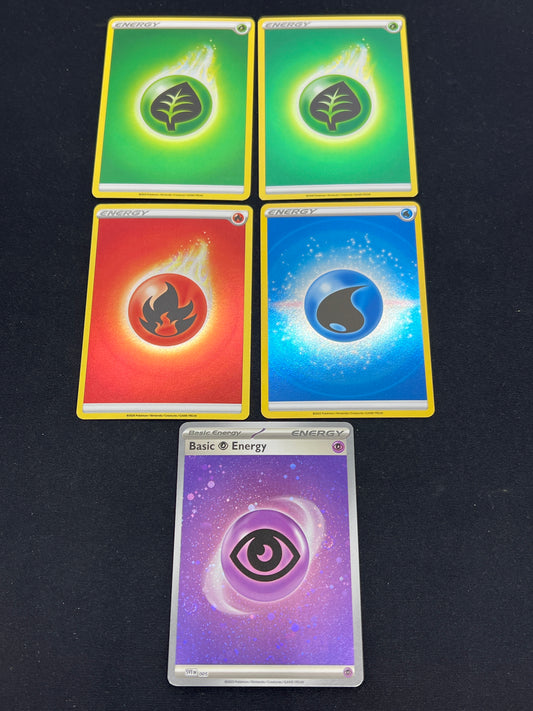 Auction Lot 31: Pokemon Cards Lot of 5 Holo Energy SWSH and SV Era Conditions Vary