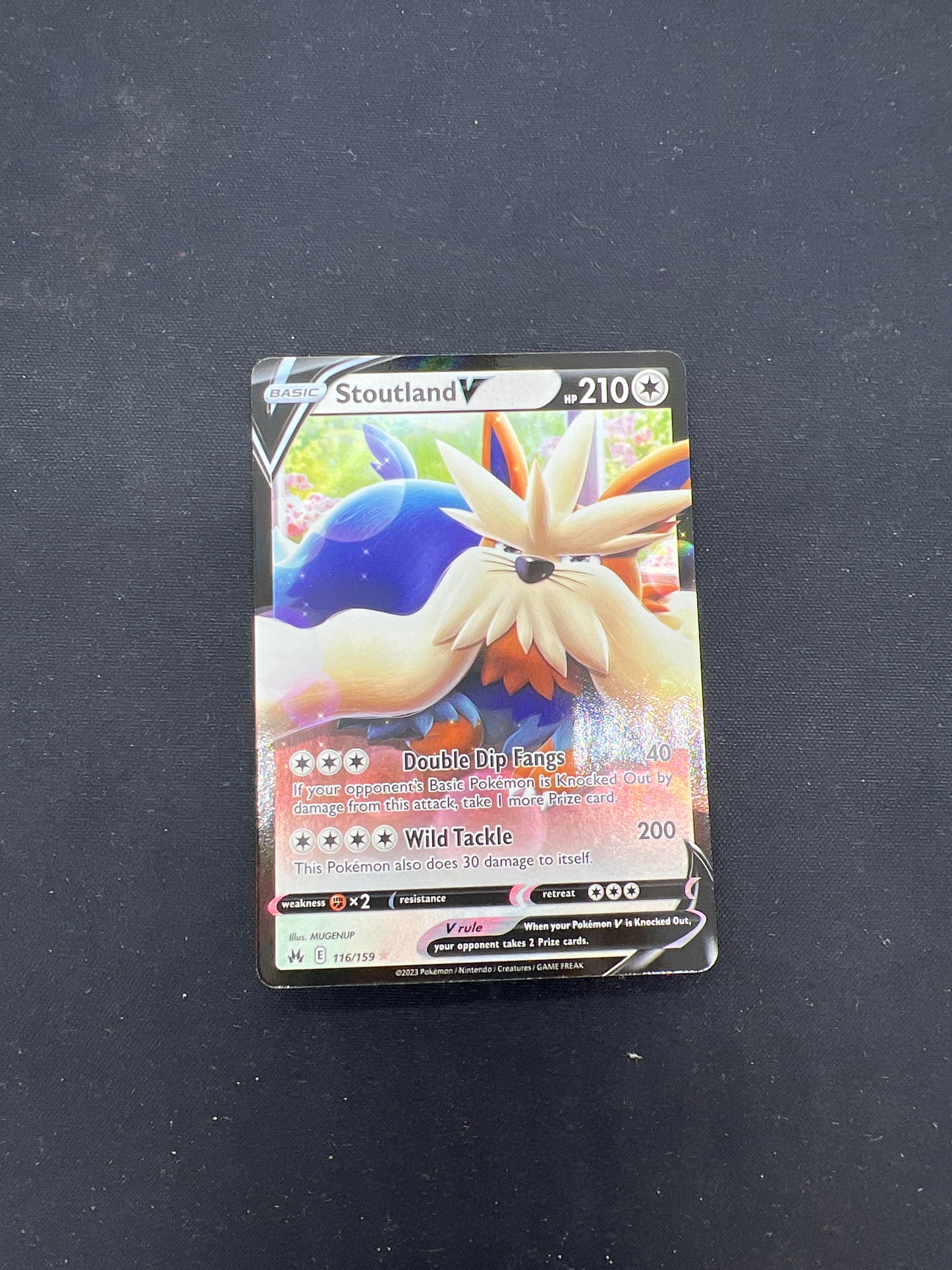 Auction Lot 54: Pokemon Cards Stoutland V Full Art Conditions Vary