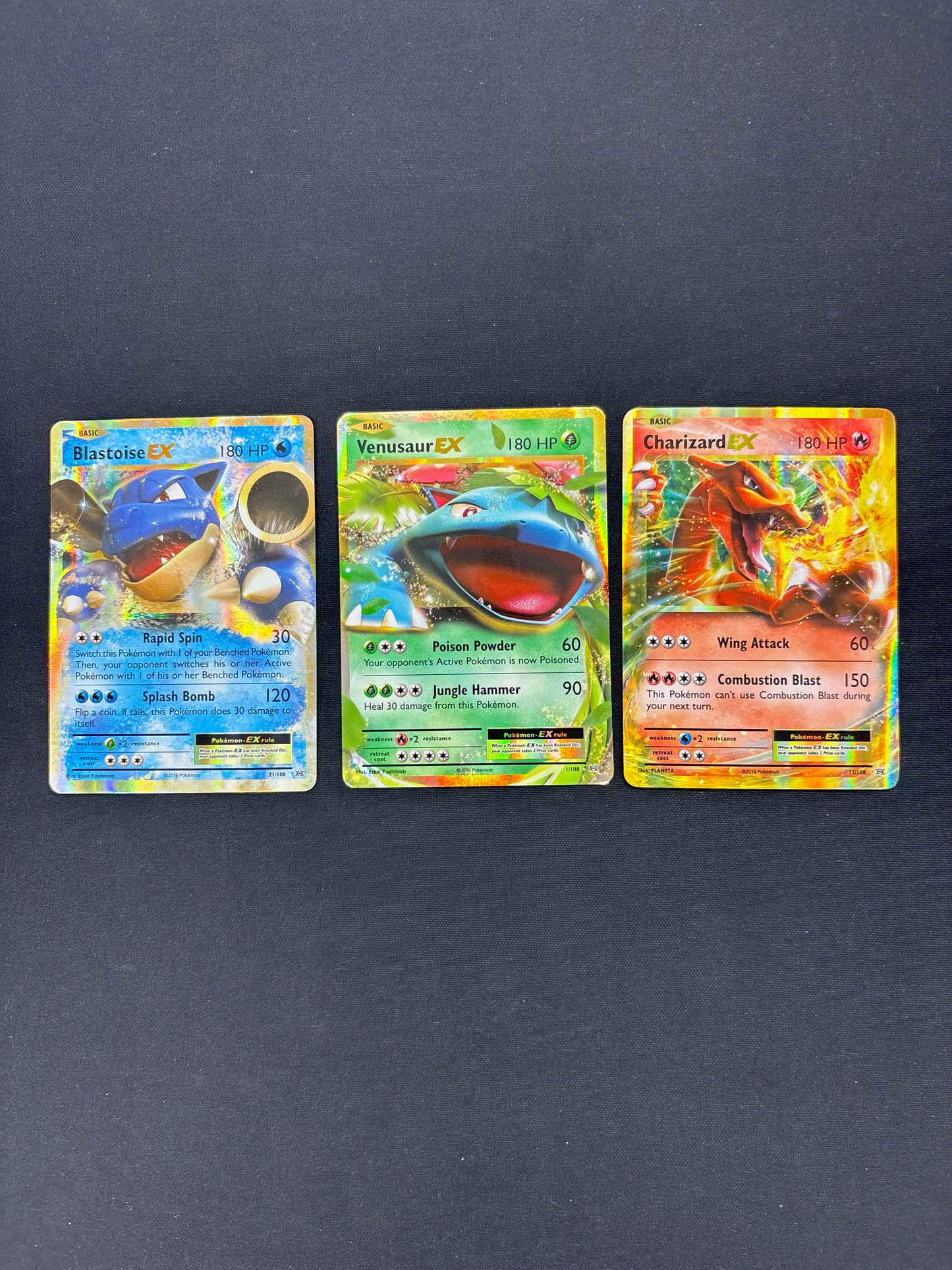 Auction Lot 43: Pokemon EX Starter Card Lot 5 Conditions Vary