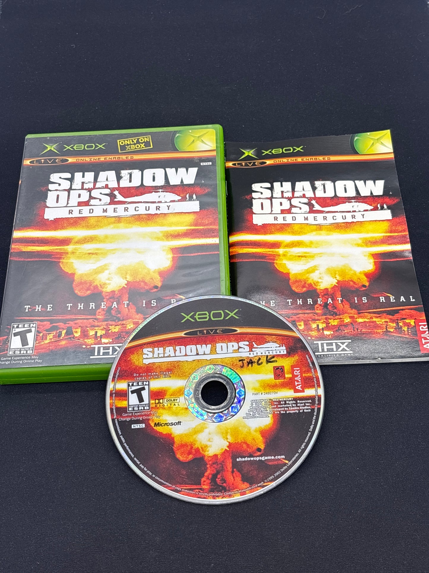 Auction Lot 136: XBOX Video Game Shadow Ops Red Mercury CIB