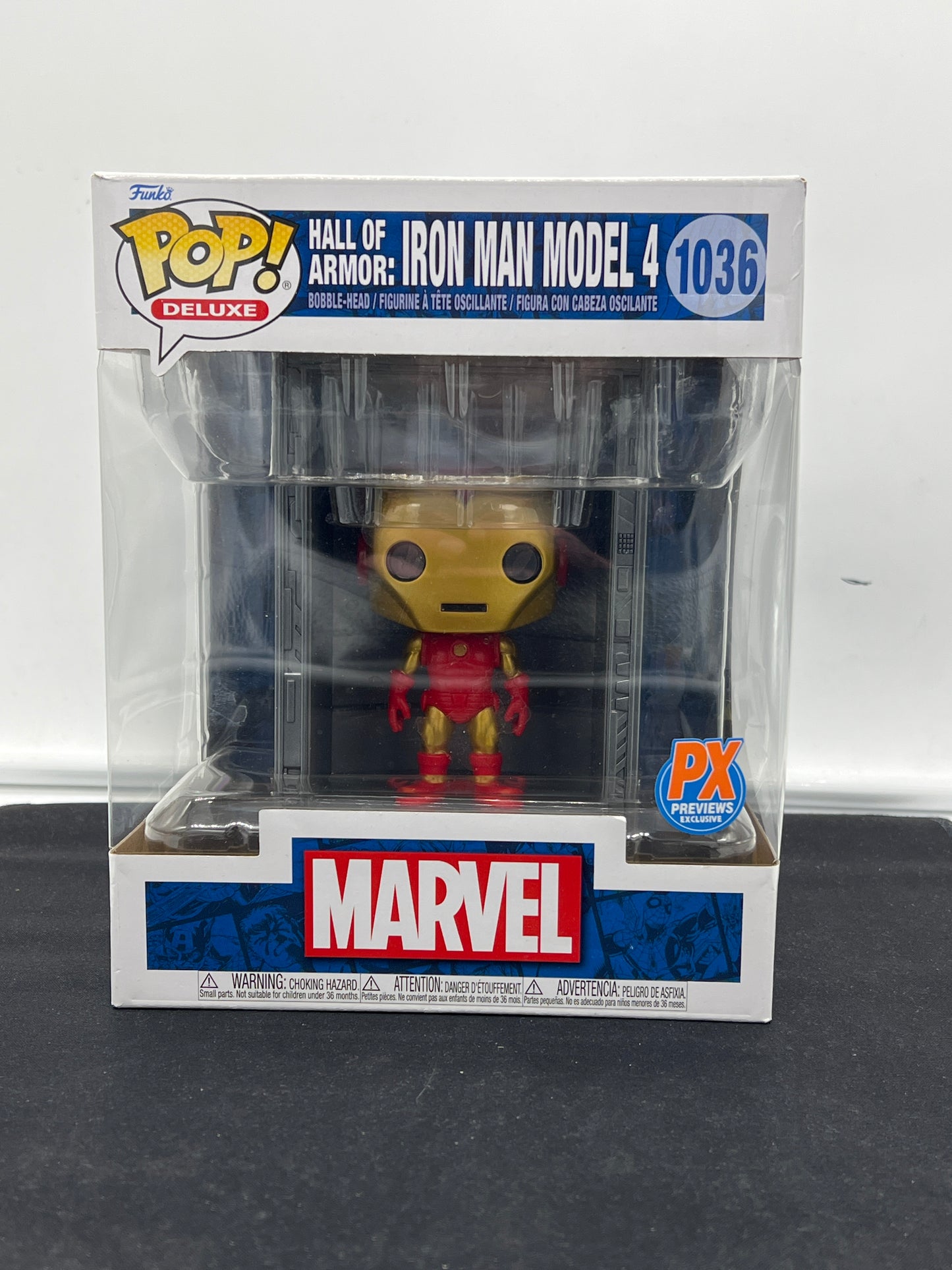 Auction Lot 208: POP Funko Jumbo Iron Man Model 4 1036 PX Exclusive