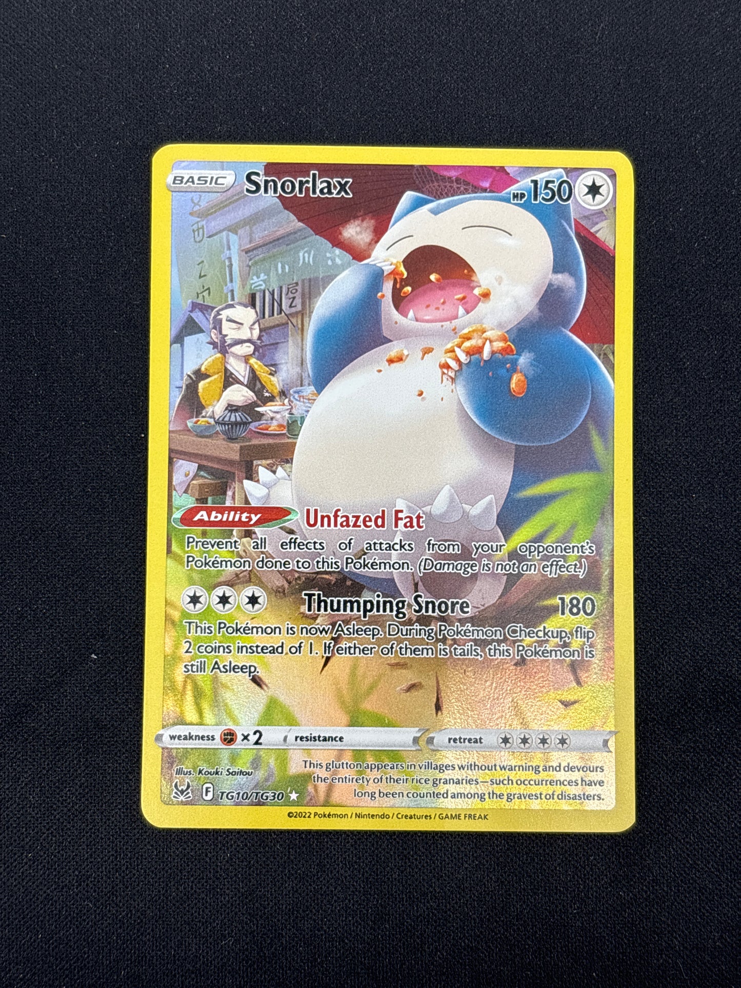 Auction Lot 178: Snorlax Trainer Gallery Card Conditions Vary