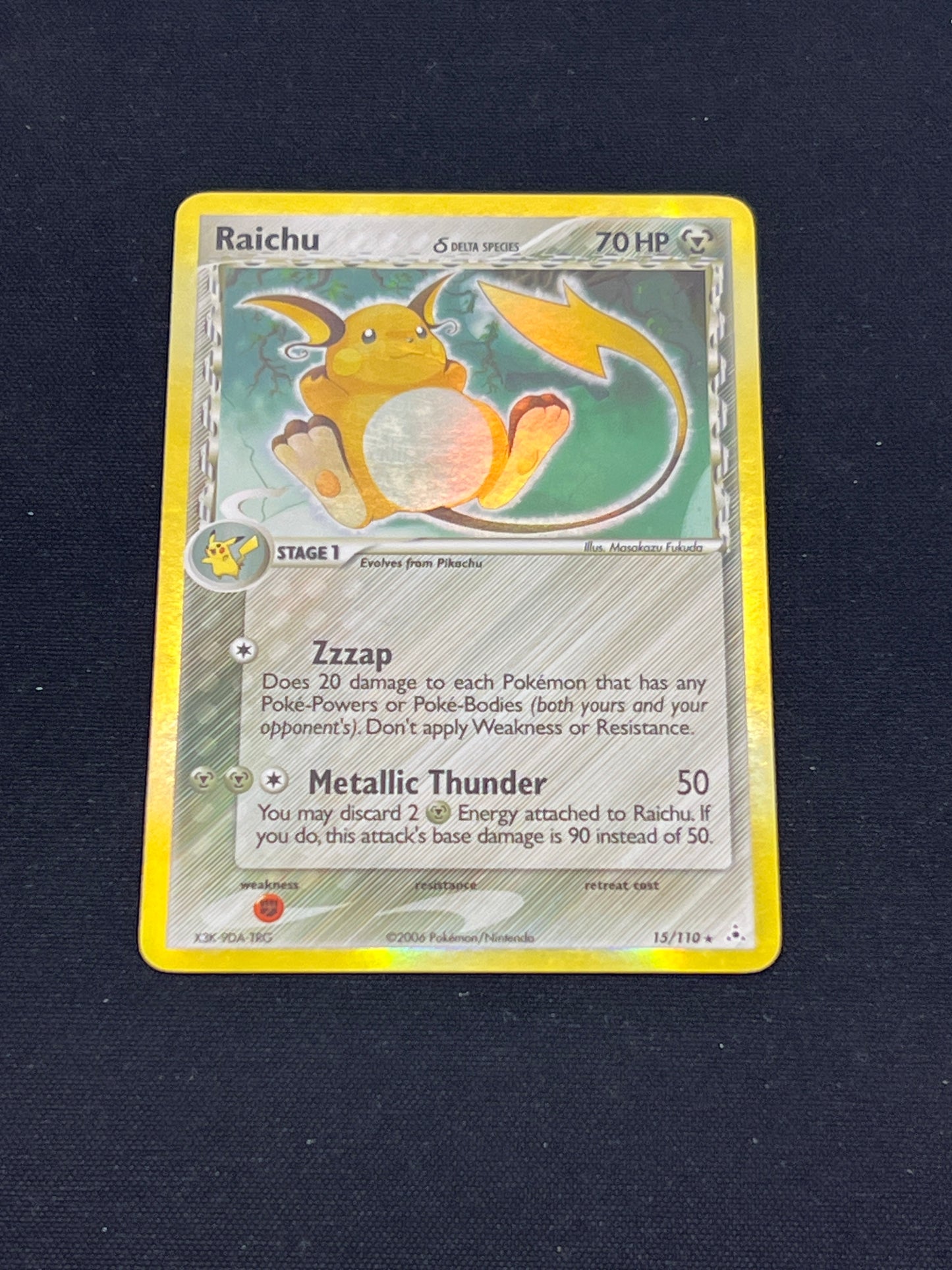Auction Lot 246: Pokemon Cards Raichu Holo Rare EX Holon Phantoms Conditions Vary