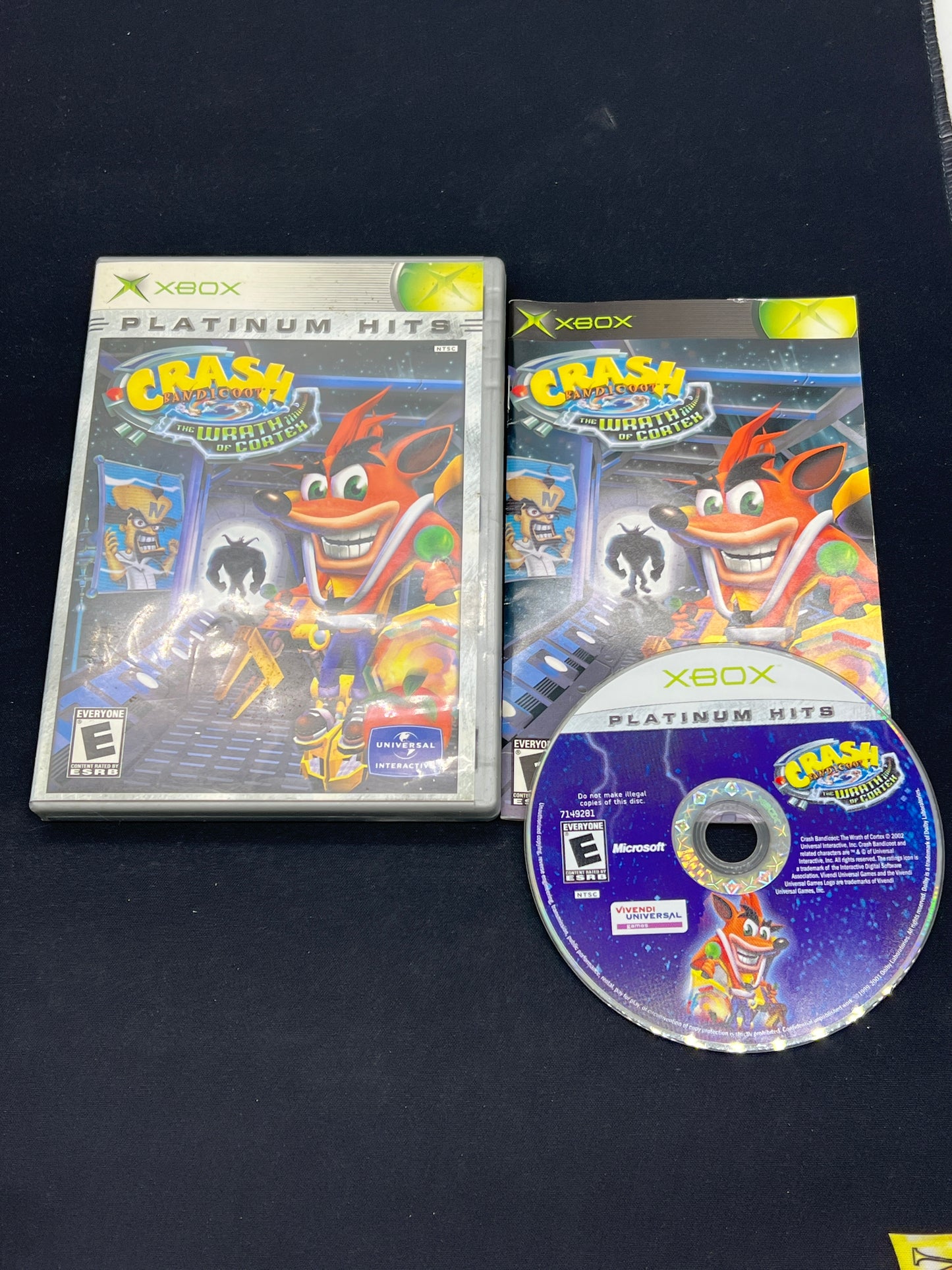 Auction Lot 148: XBOX Crash Bandicoot The Wrath of Cortex CIB