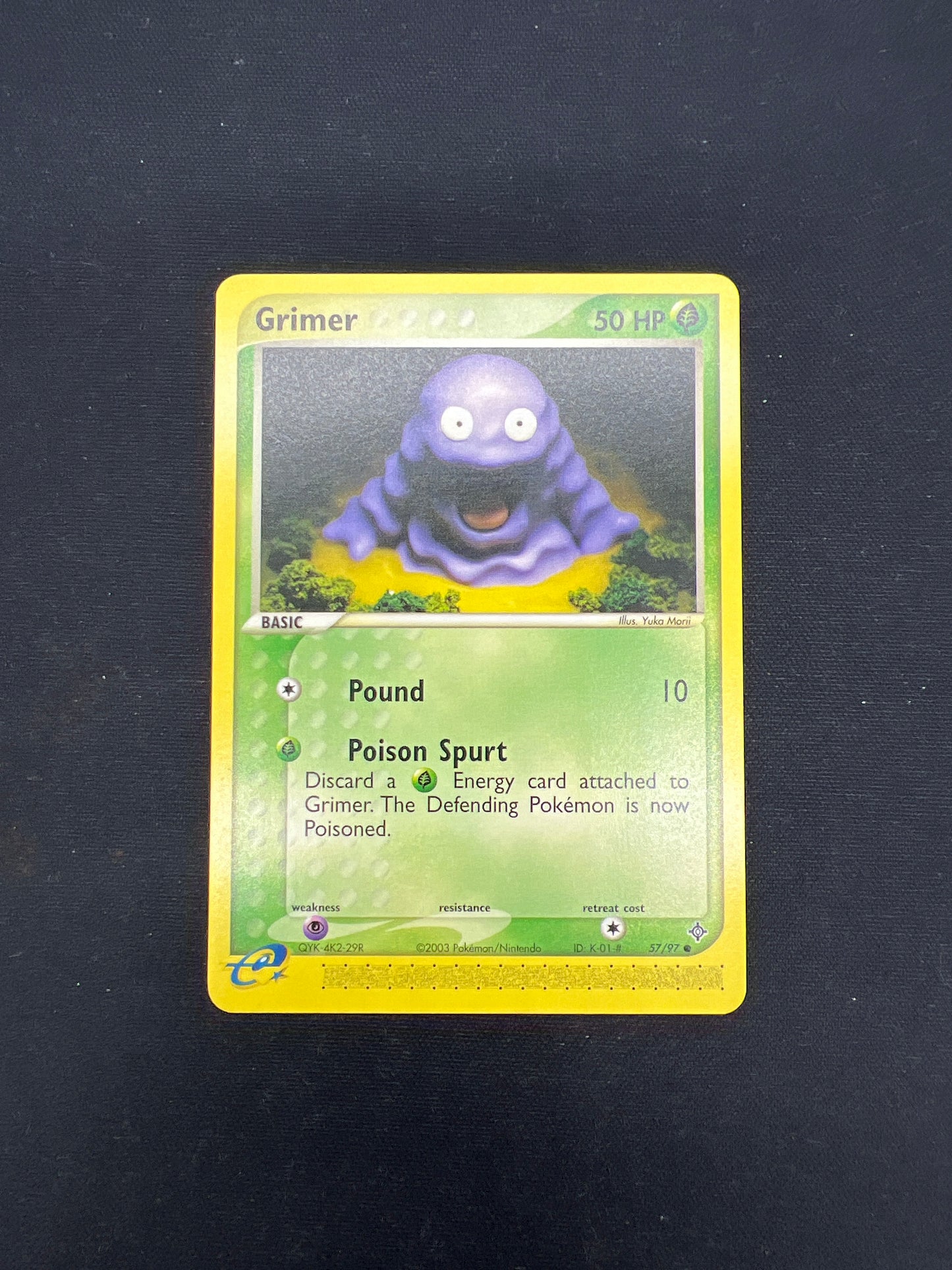 Auction Lot 333: Pokemon Cards Grimer EX Era Common Condition Vary