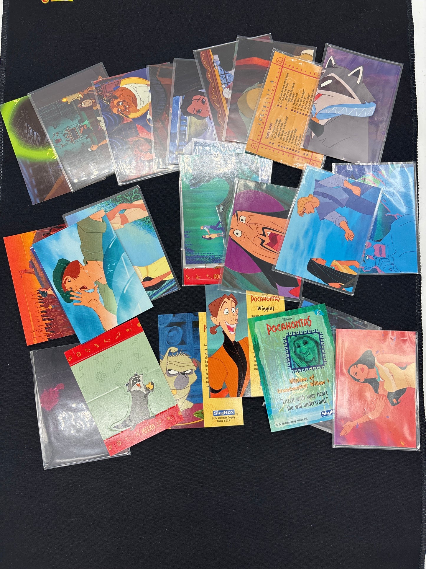 Auction Lot 104: Skybox Beauty And the Beast and Pocahontas Card Lot 2 Conditions Vary