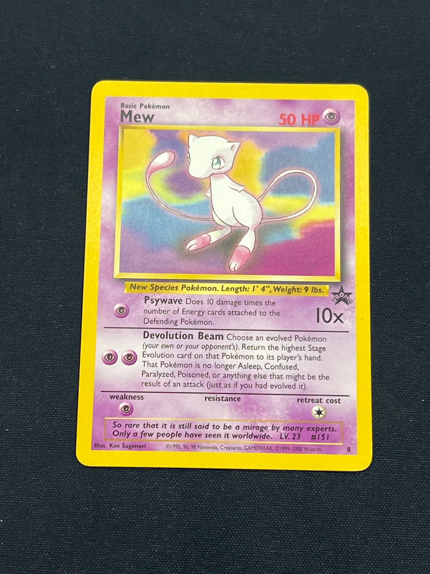 Auction Lot 237: Pokemon Cards Mew WOTC Black Star Promo Condition Vary
