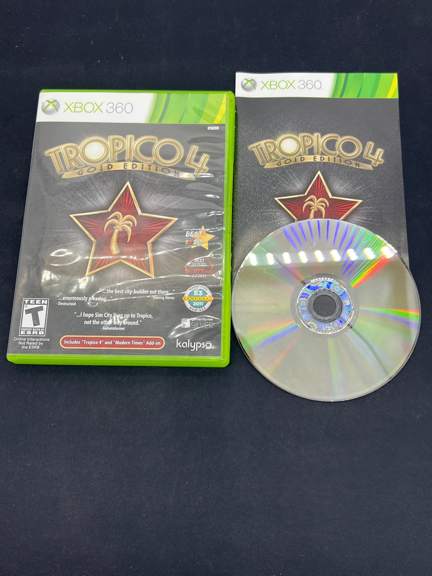 Auction Lot 209: XBOX 360 Video Game Lot of 3 Tropico 3 4 5 CIB