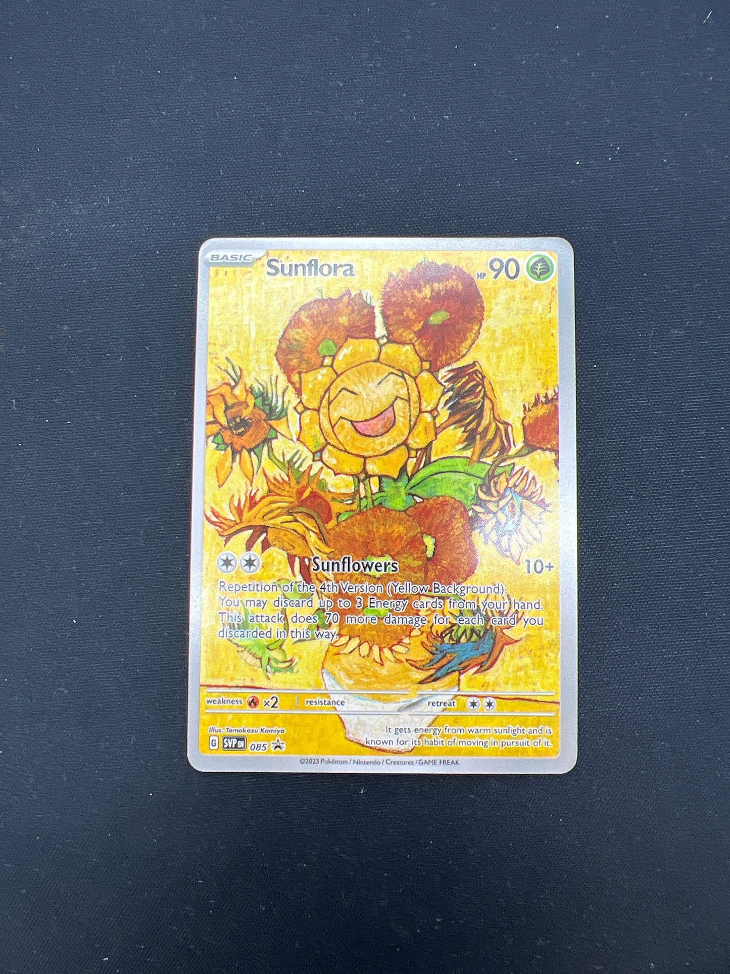 Auction Lot 332: Pokemon Cards CUSTOM Sunflora Full Art Condition Vary