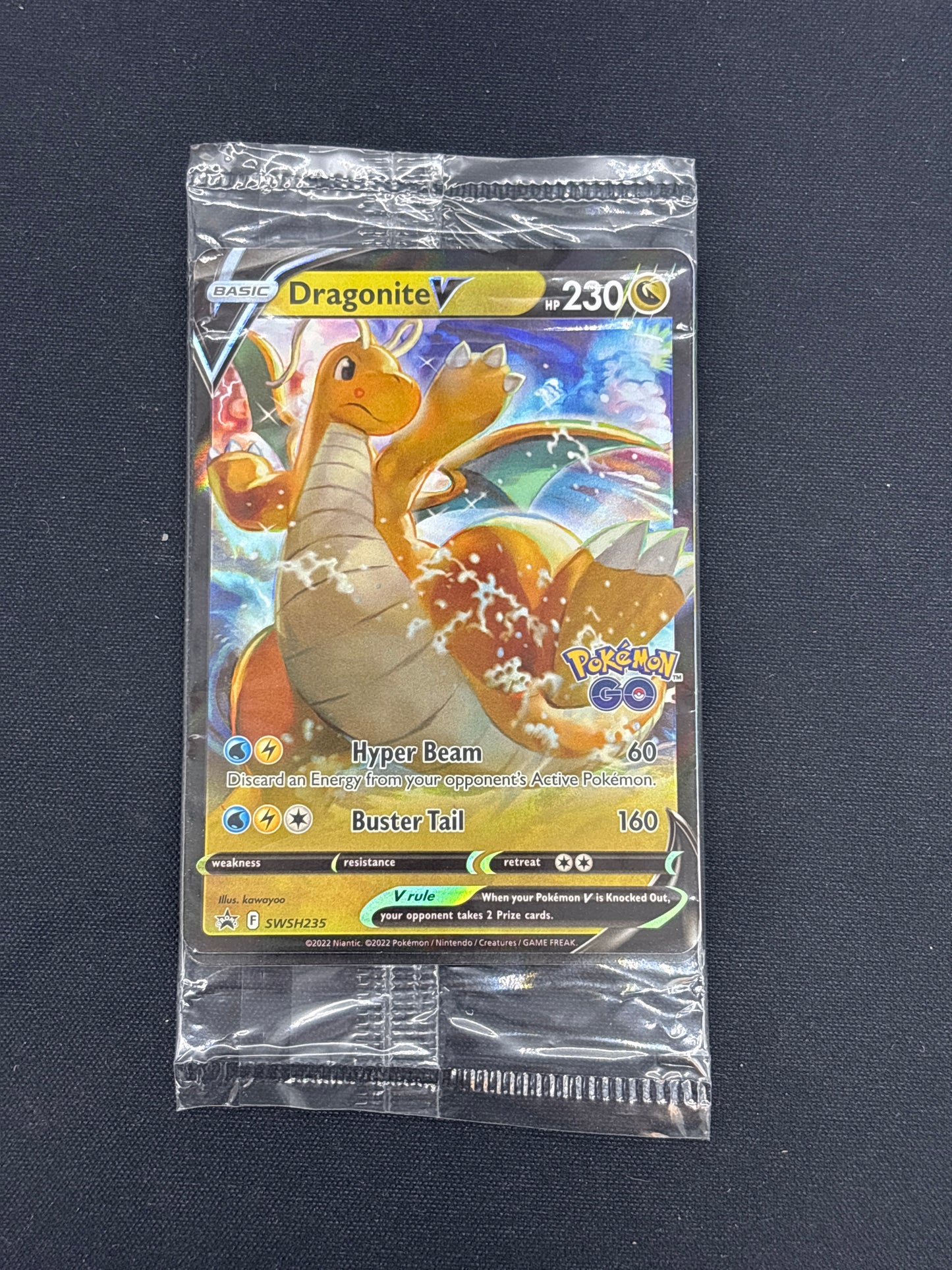 Auction Lot 73: Dragonite V SWSH 235 Pokemon Go Promo Sealed