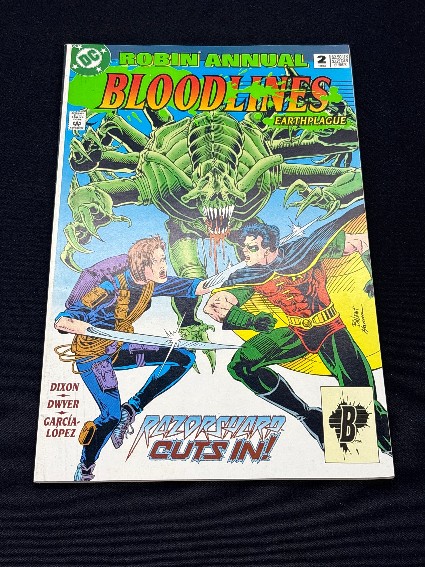 Auction Lot 76: DC Comics Bloodlines Earthplague Issue 2 Comic Book