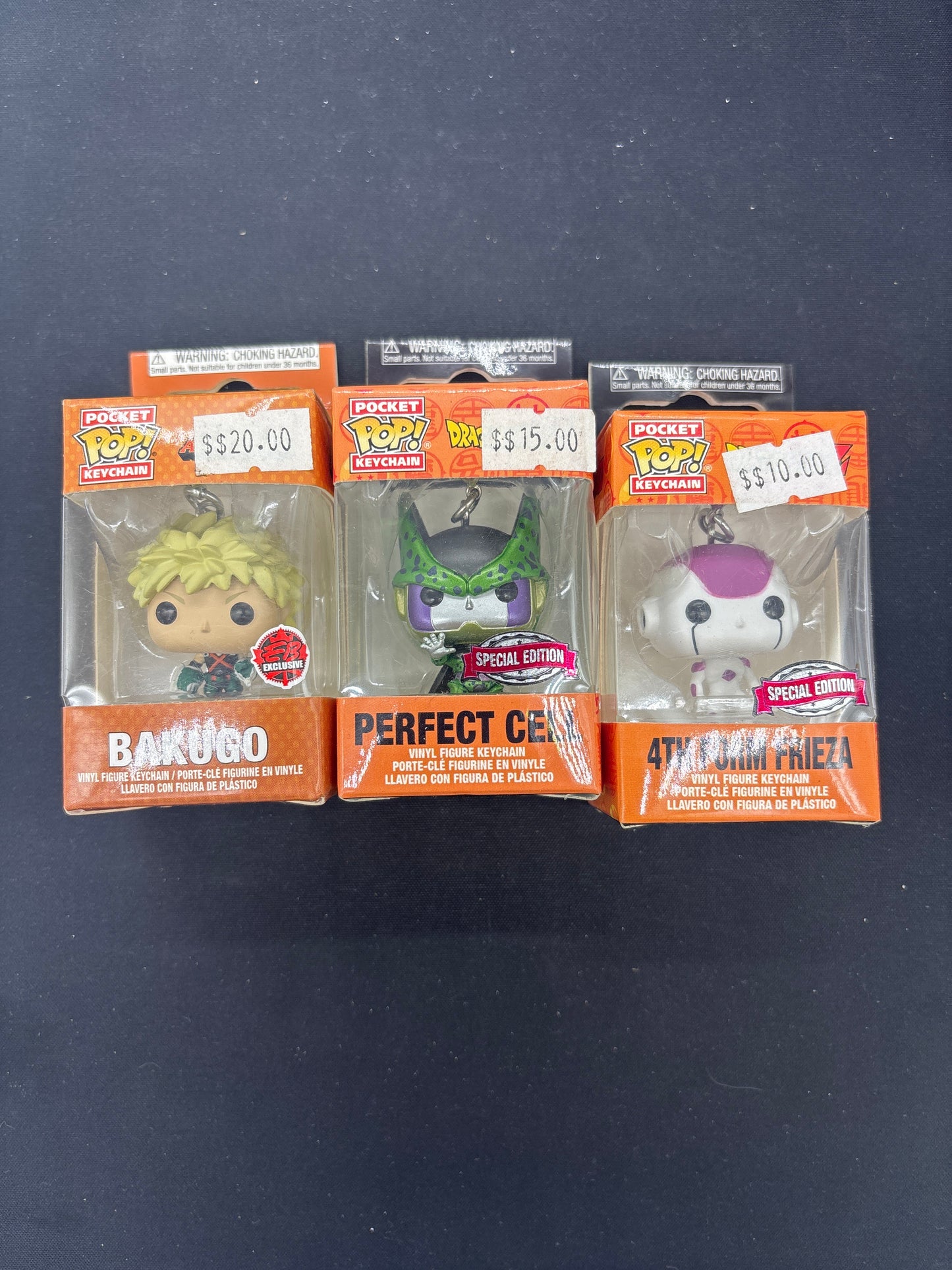 Auction Lot 54: POP Pocket Keychains Collectibles Dragonball Z Themed Lot