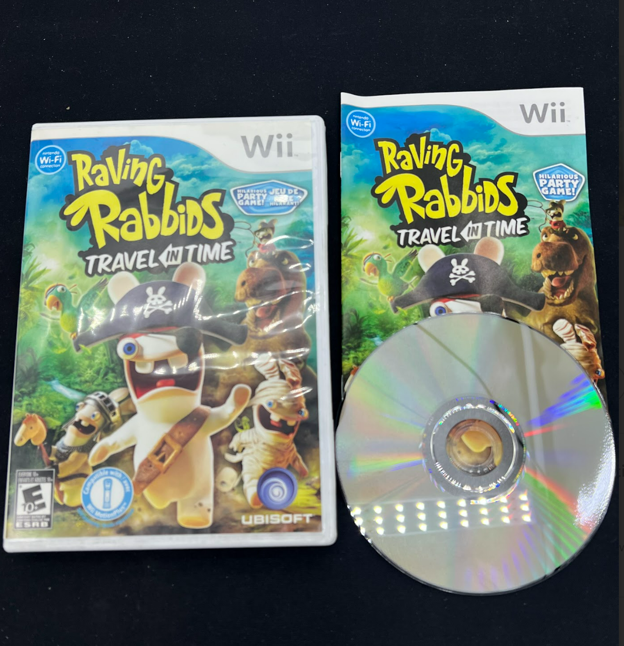 Auction Lot 152: Nintendo WII Video Game Raving Rabbids Travel In Time CIB