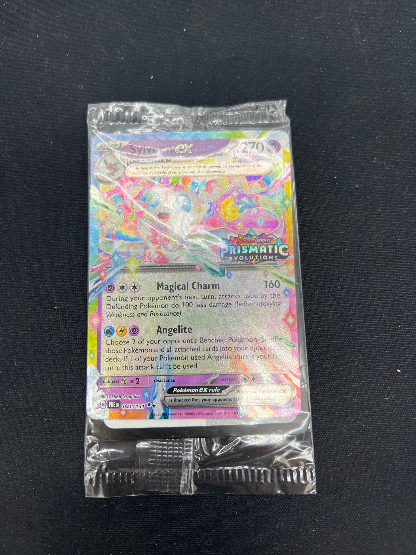 Auction Lot 276: Pokemon Cards Prismatic Evolutions Sylveon EX Stamped Sealed