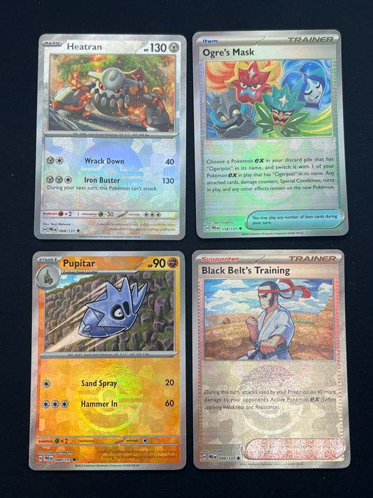 Auction Lot 335: Pokemon Cards Lot of 4 Assorted Pokeball Pattern Prismatic Evolutions Conditions Vary