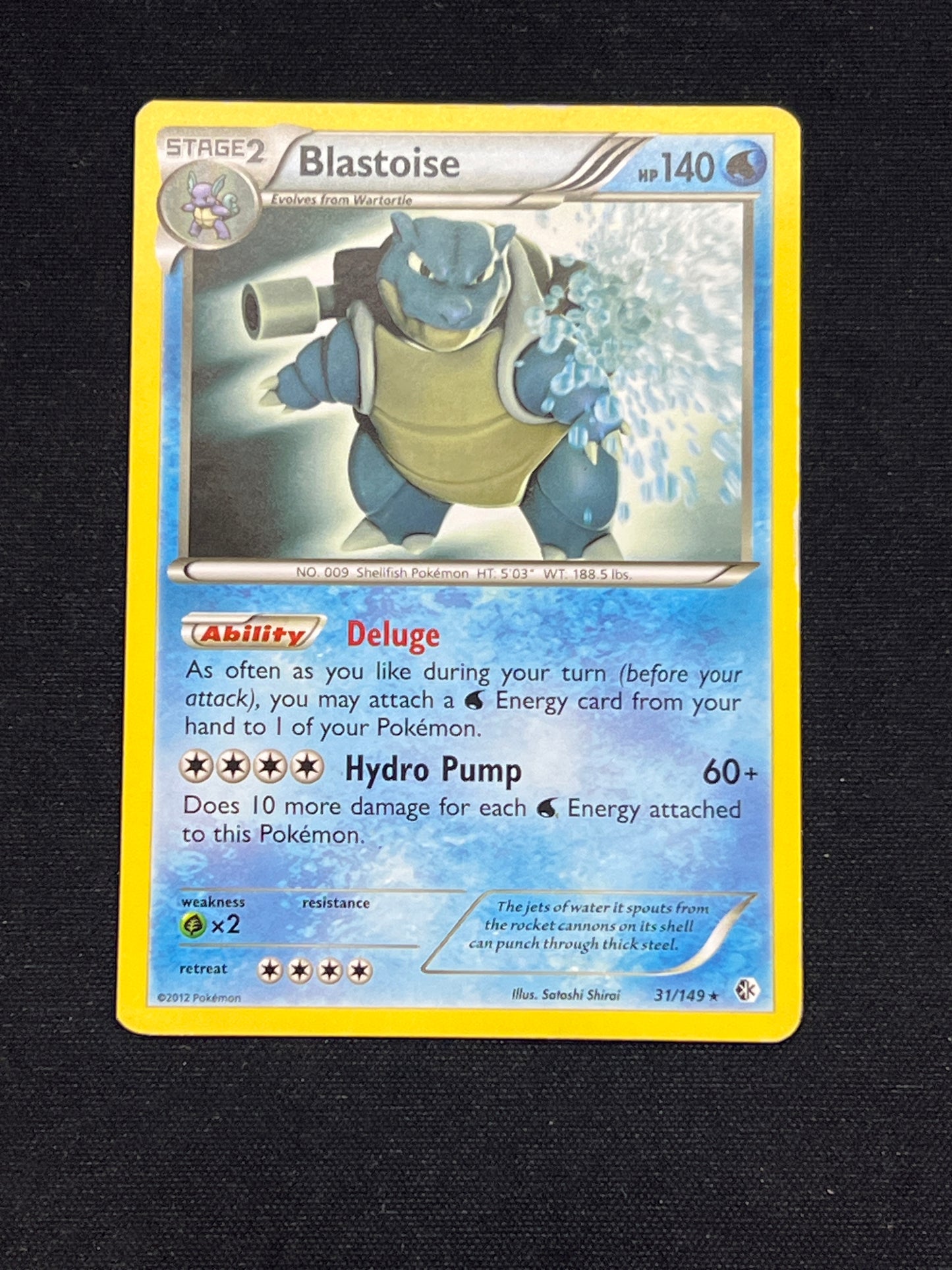 Auction Lot 310: Pokemon Cards Blastoise 31/149 Boundaries Crossed Condition Vary