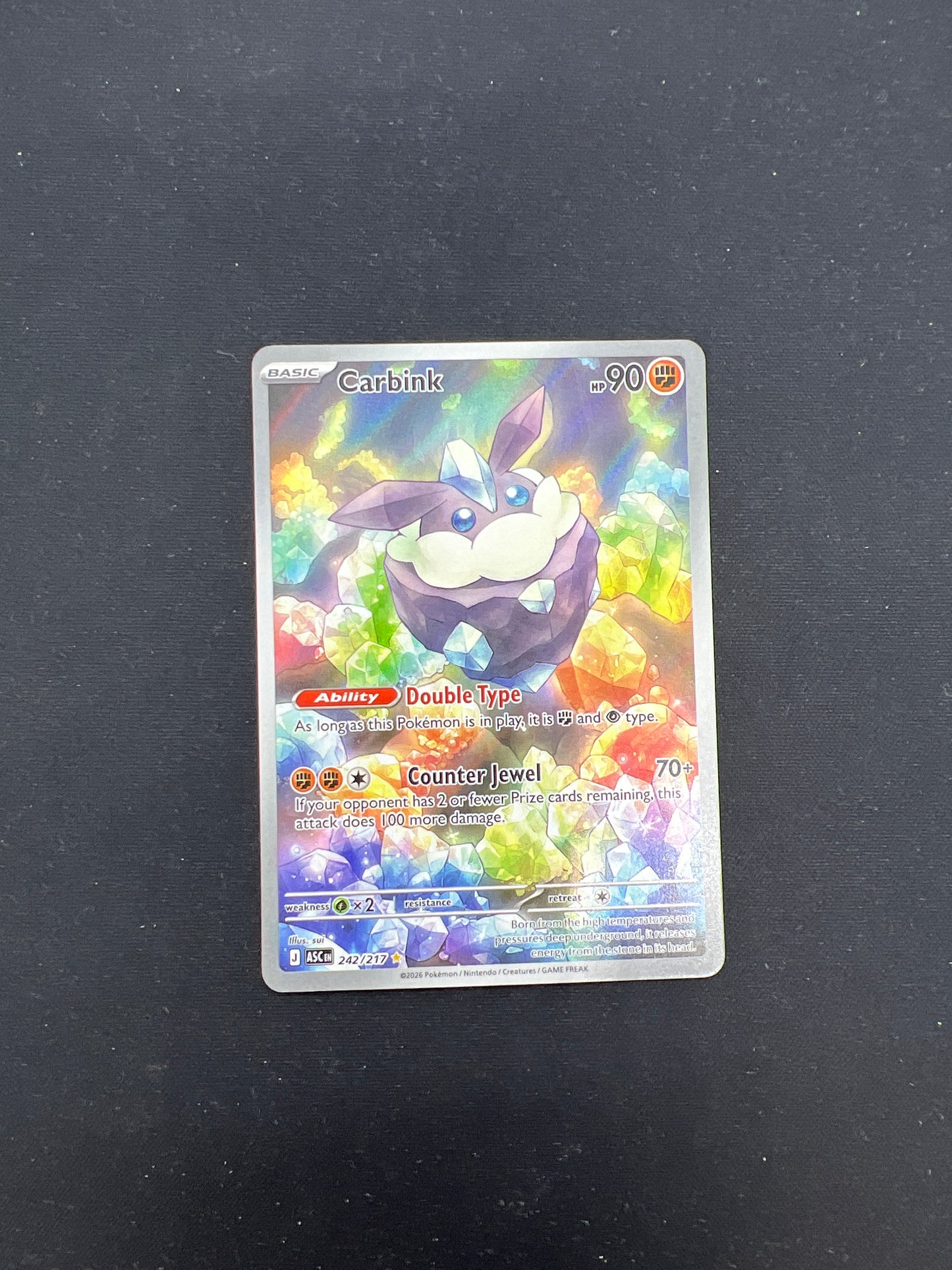 Auction Lot 200: Pokemon Cards Carbink Illustration Rare Condition Vary