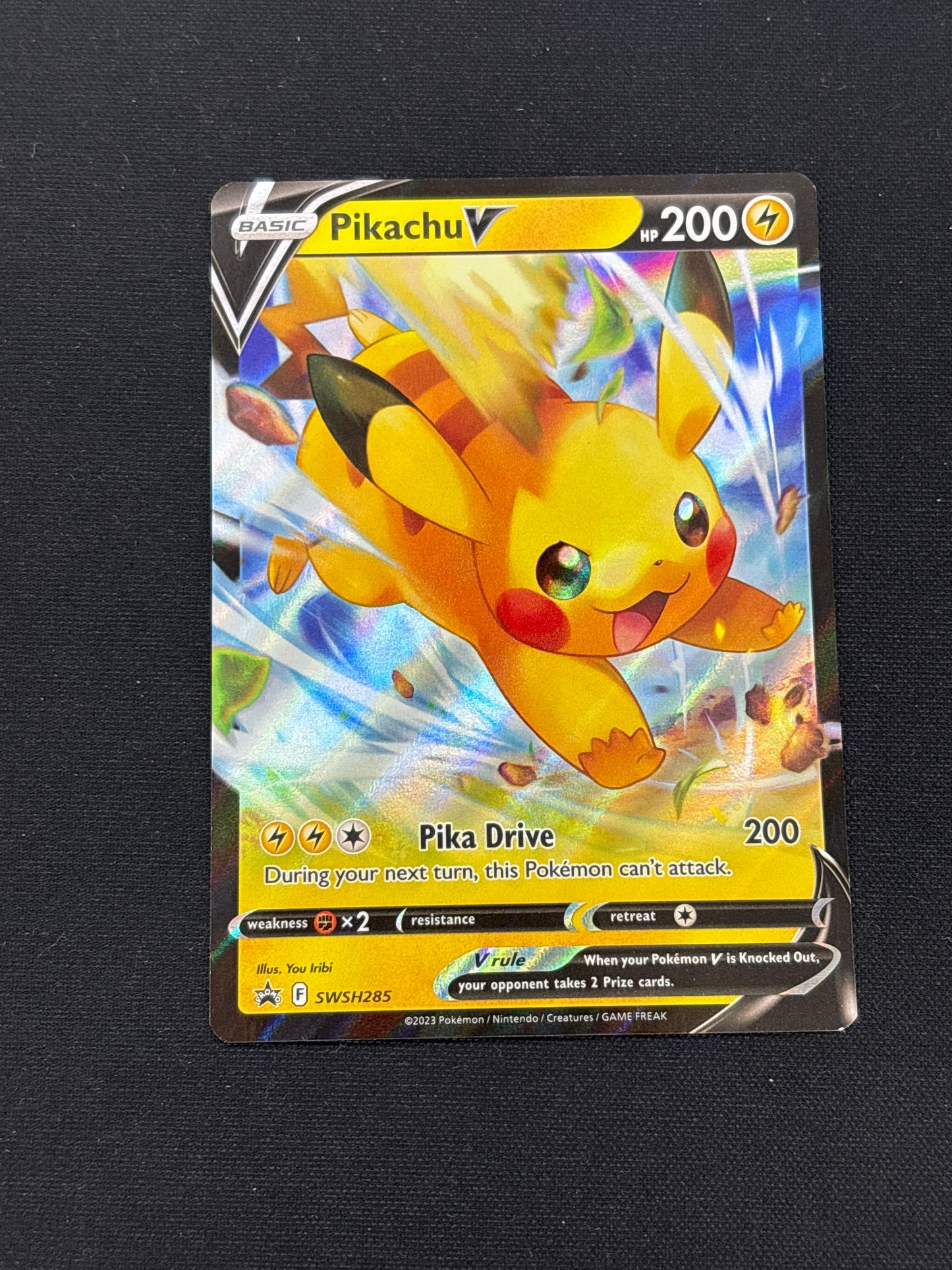Auction Lot 264: Pikachu V Full Art Card Conditions Vary