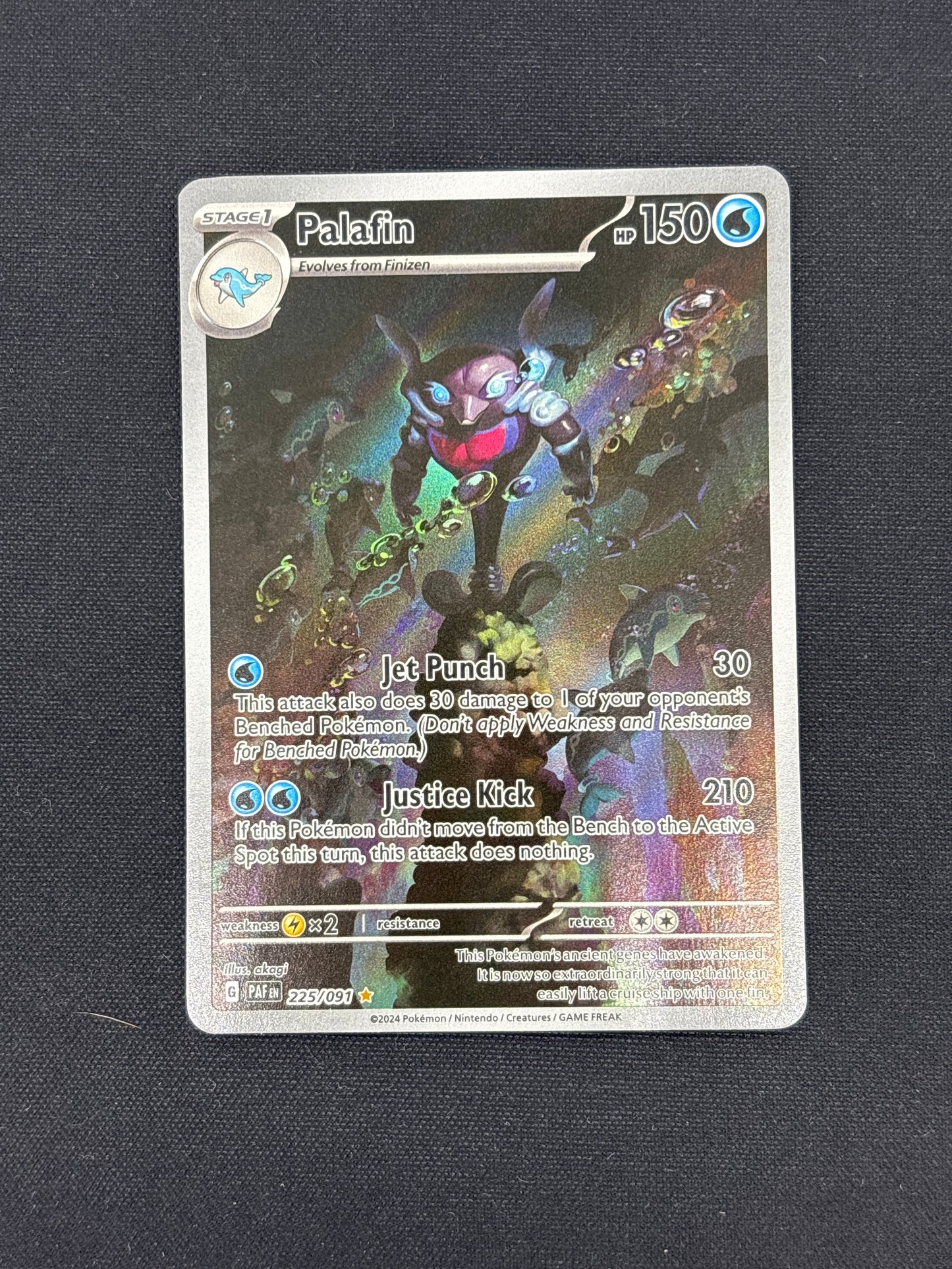 Auction Lot 210: Palafin Full Art Card Conditions Vary