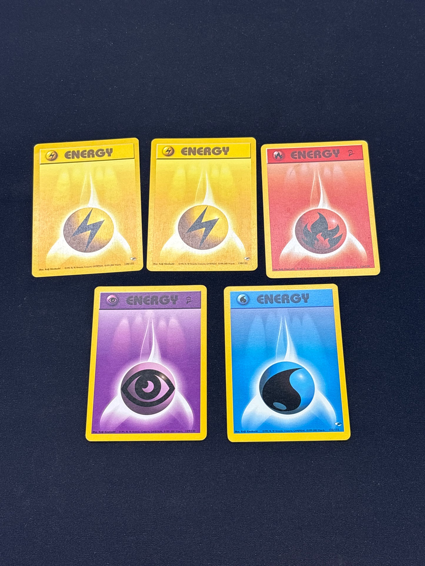 Auction Lot 52: Pokemon Energy Card Lot Conditions Vary