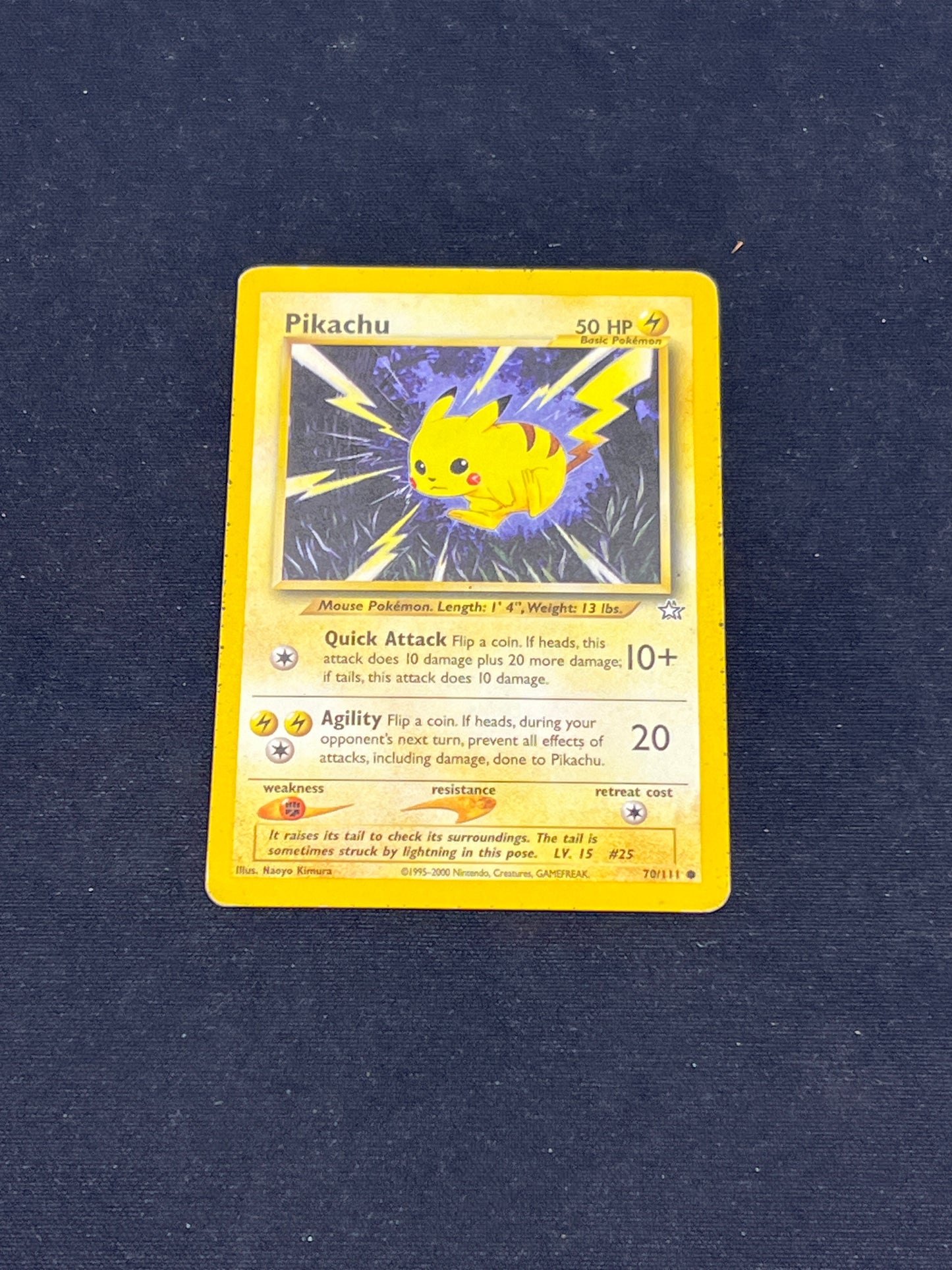 Auction Lot 270: Pokemon Cards Pikachu Neo Genesis Condition Vary