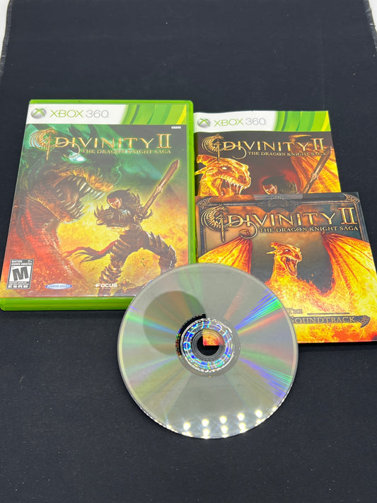 Auction Lot 207: XBOX 360 Video Game Divinity 2 Dragon Knight Saga CIB With Sountrack Disc