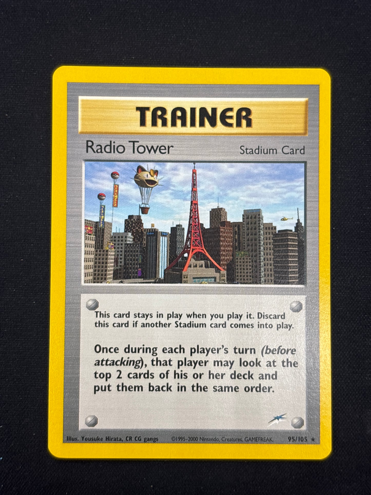 Auction Lot 23: Radio Tower Pokemon Neo Destiny Card Conditions Vary