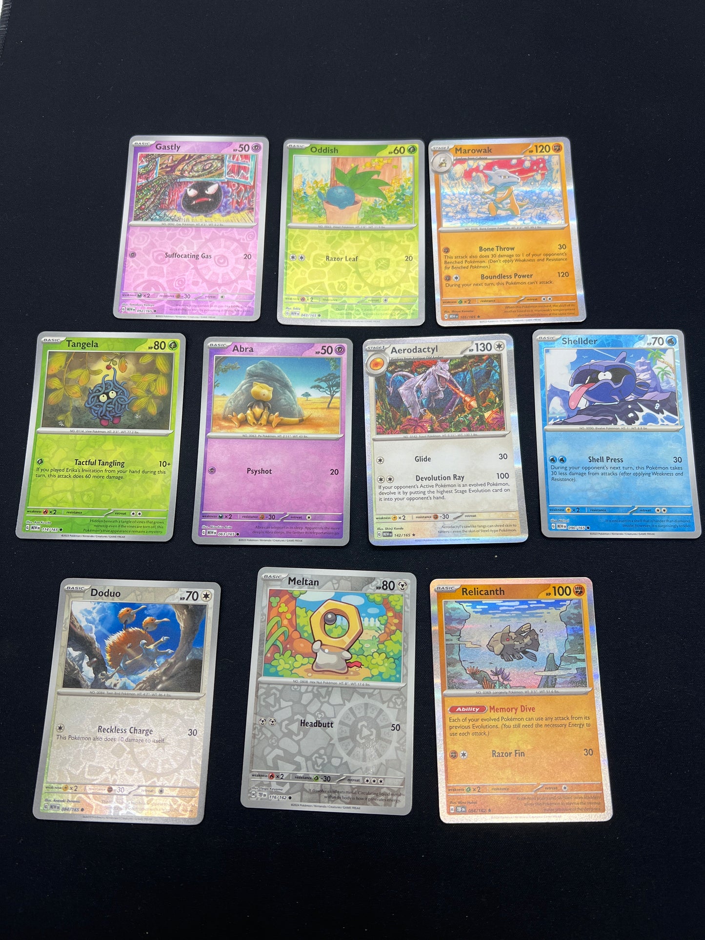 Auction Lot 253: Pokemon Cards Lot of 10 Assorted Reverse Holos 151 Etc. Conditions Vary