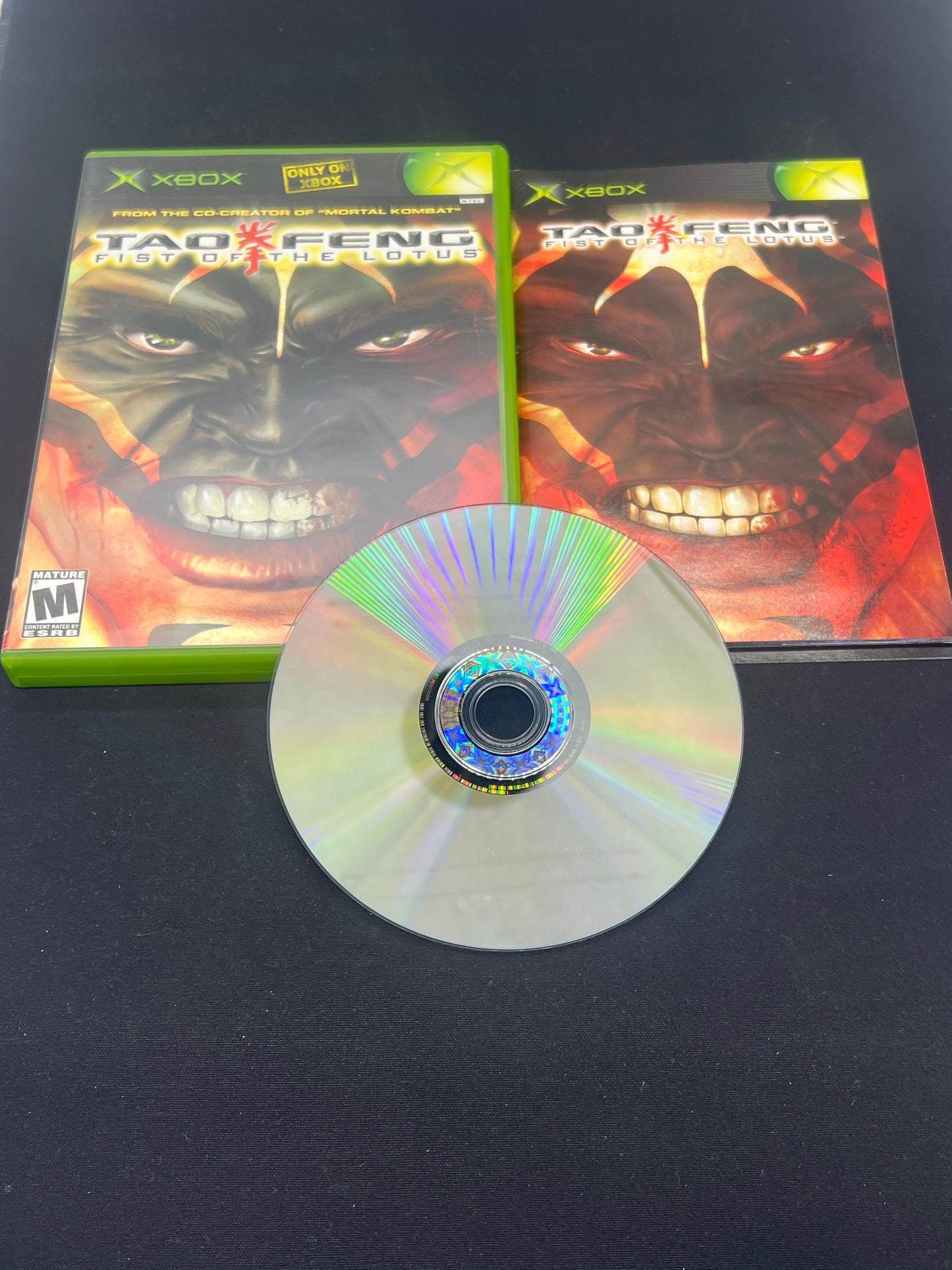 Auction Lot 100: XBOX Video Game Tao Feng Fist of the Lotus CIB