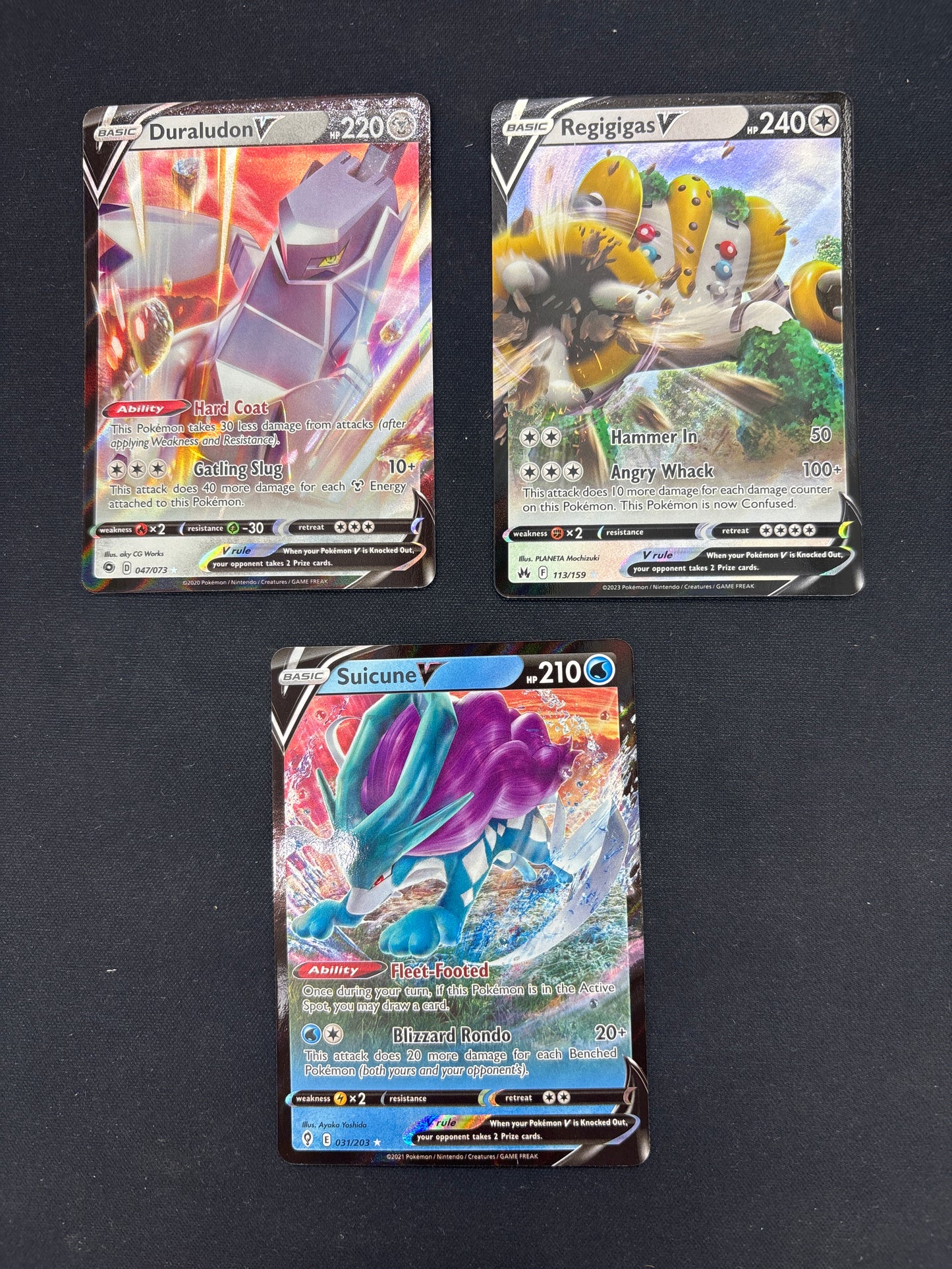 Auction Lot 235: Pokemon Full Art V Card Lot Conditions Vary