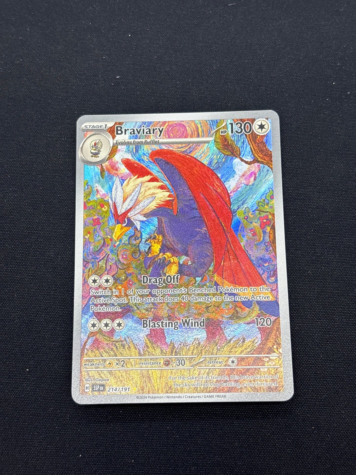 Auction Lot 351: Pokemon Cards Braviary Surging Sparks Conditions Vary