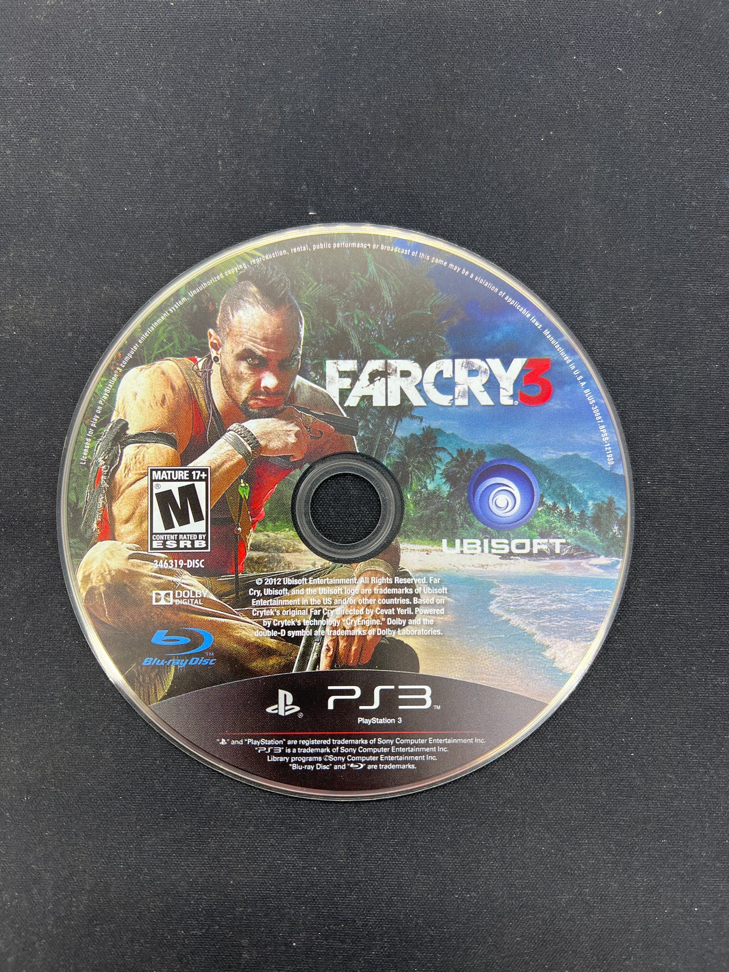 Auction Lot 320: PlayStation 3 Far Cry 3 Disc Only
