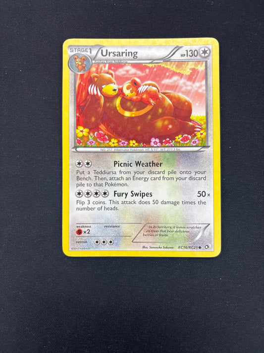 Auction Lot 308: Pokemon Card Ursaring Radiant Collection Condition Vary