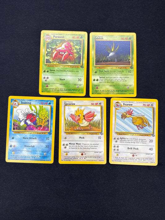 Auction Lot 107: Pokemon Cards Lot of 5 Assorted Jungle Conditions Vary
