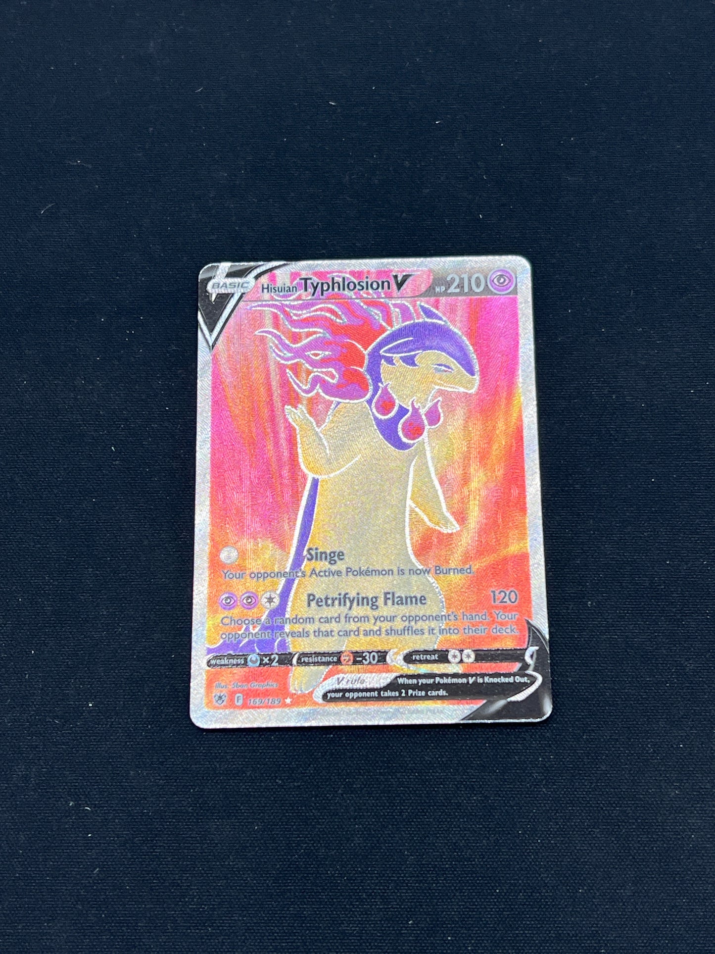 Auction Lot 265: Pokemon Cards Hisuian Typhlosion V Astral Radiance Conditions Vary