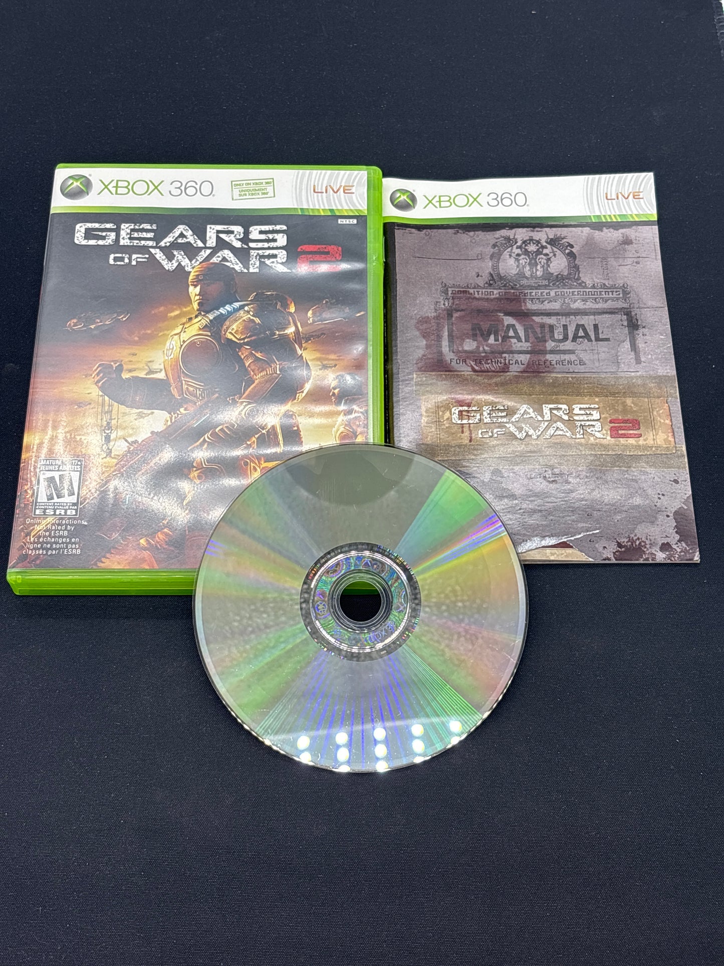Auction Lot 178: Gears of War 2 Video Game XBOX 360 CIB