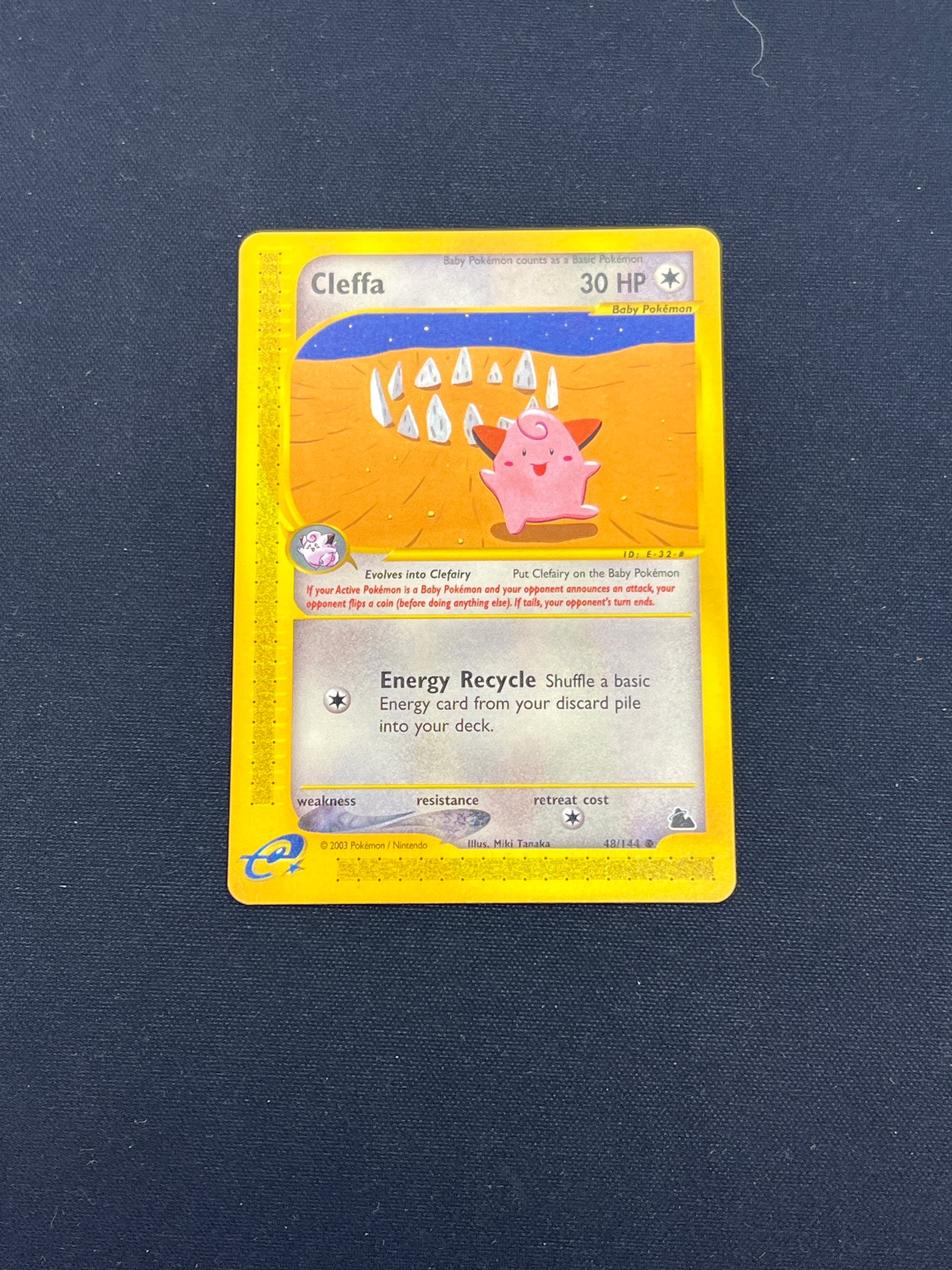 Auction Lot 267: Pokemon Cards Cleffa Common Skyridge Condition Vary
