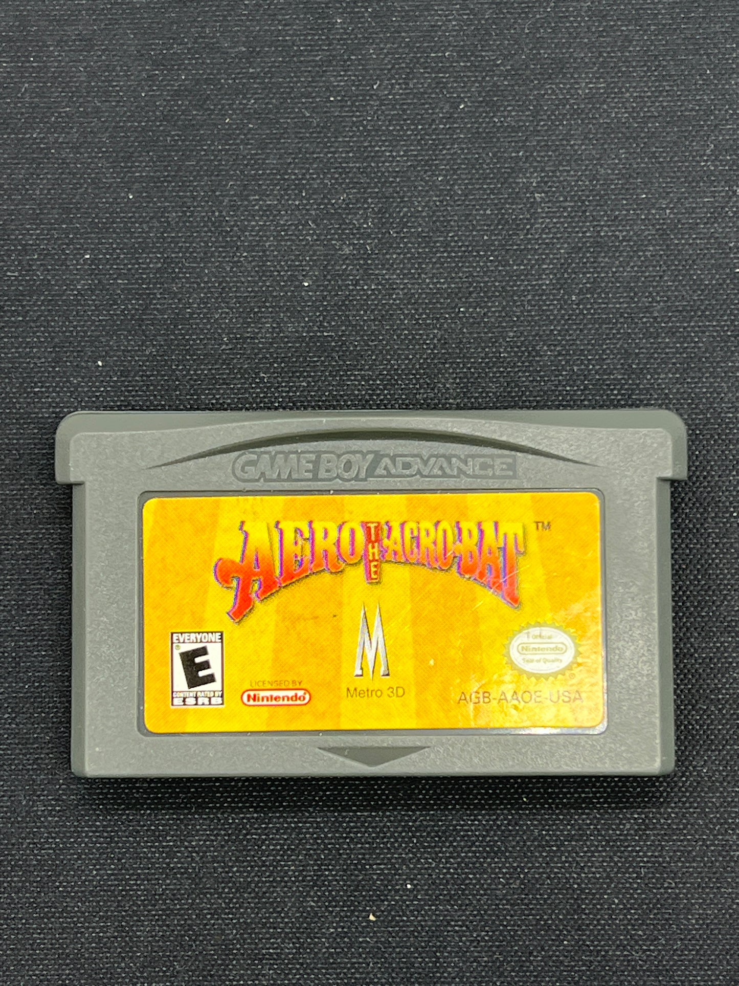Auction Lot 94: Gameboy Advance Aero the Acro-Bat Cartridge Only