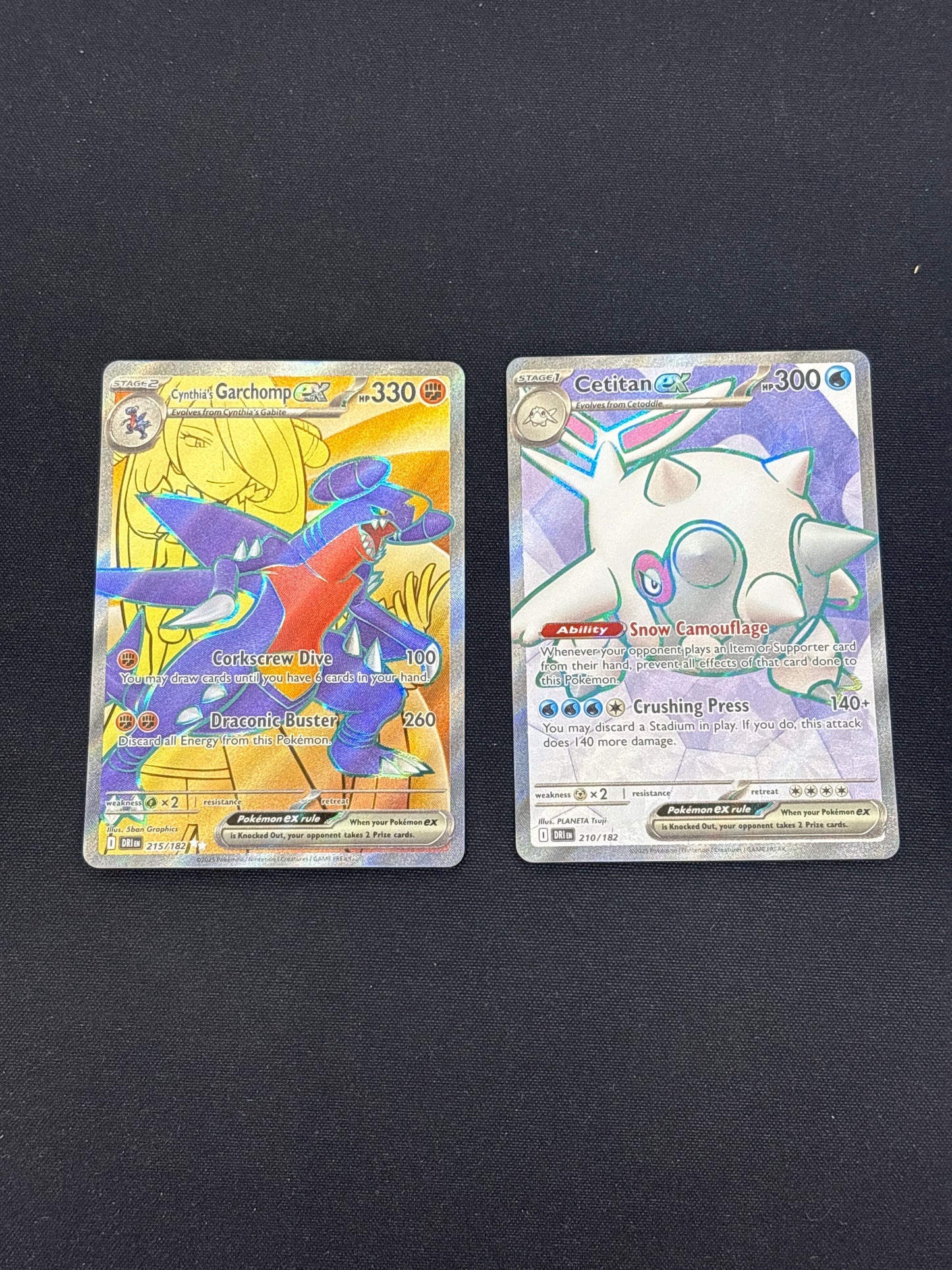 Auction Lot 81: Pokemon Cards Lot of 2 Destined Rivals Promo Full Art EX Ultra Rares Conditions Vary