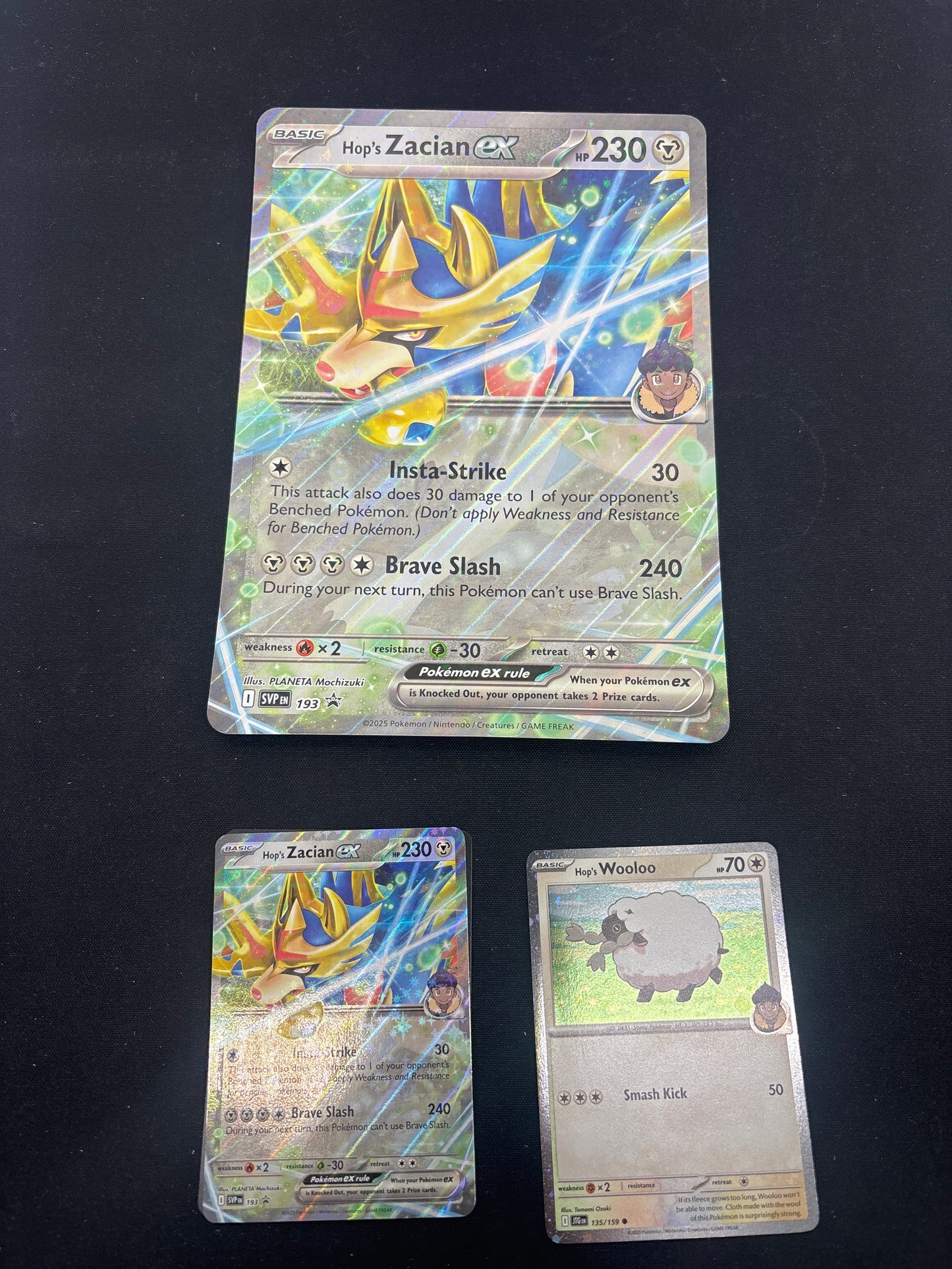 Auction Lot 391: Pokemon Cards Hop's Zacian EX Collection Box Jumbo Card with Promos Conditions Vary