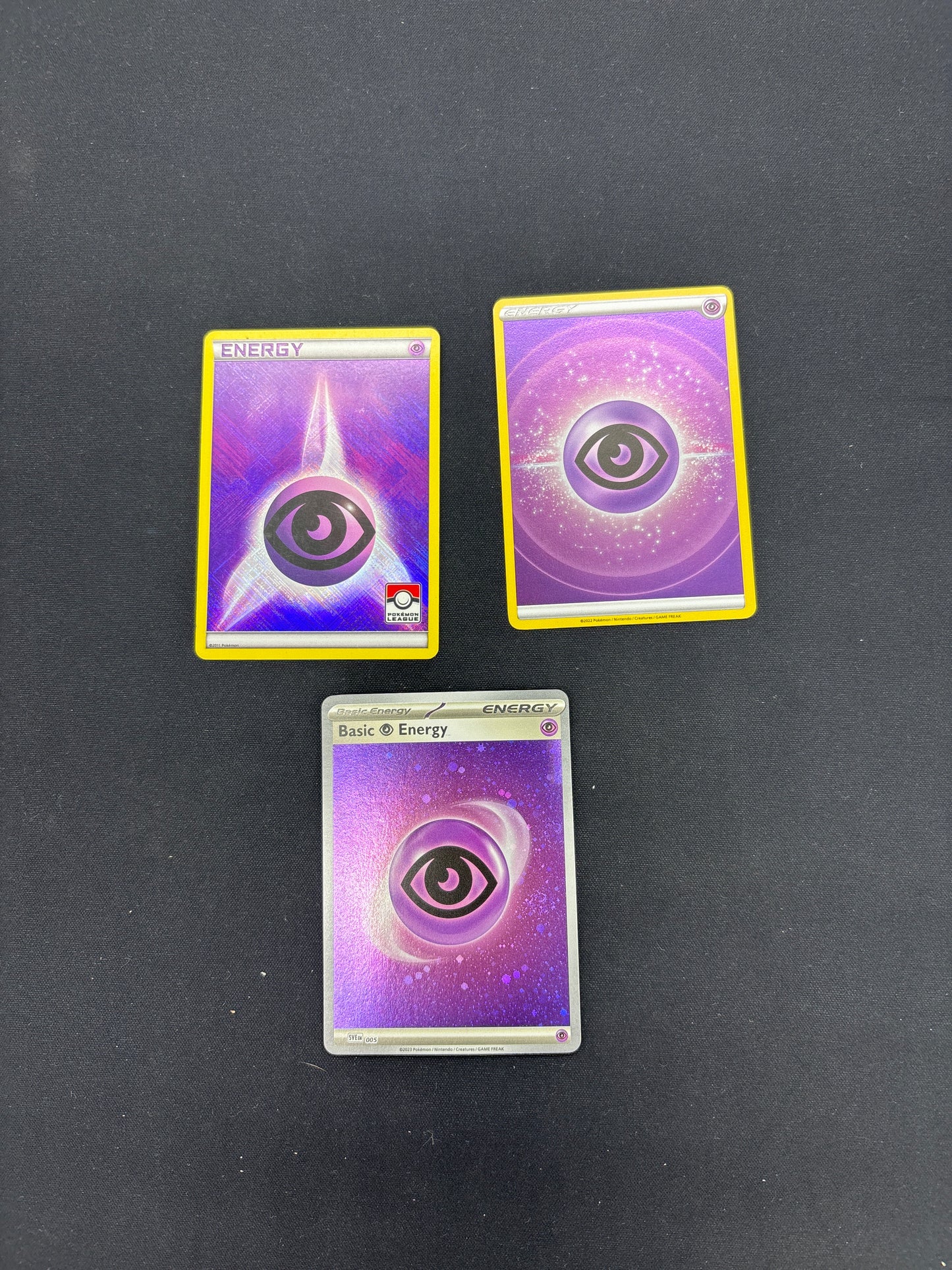 Auction Lot 255: Pokemon Psychic Holo Energy Card Lot 1 Conditions Vary